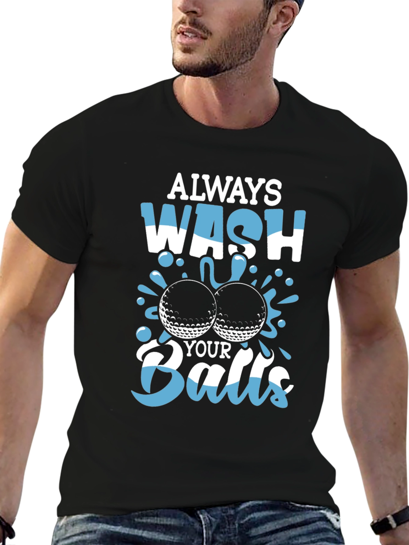 Wash Your Balls T-Shirt - Golf Humor
