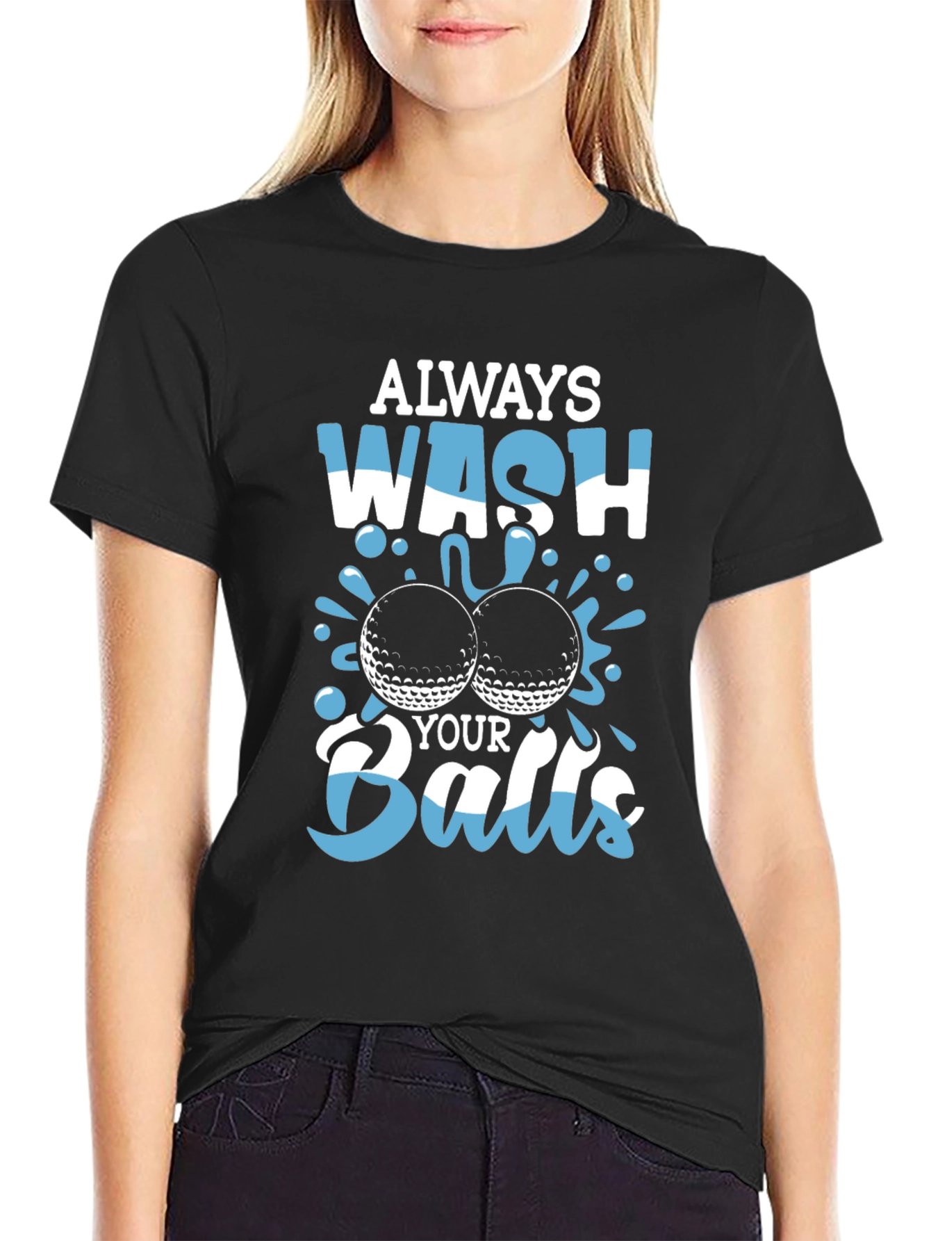 Wash Your Balls T-Shirt - Golf Humor