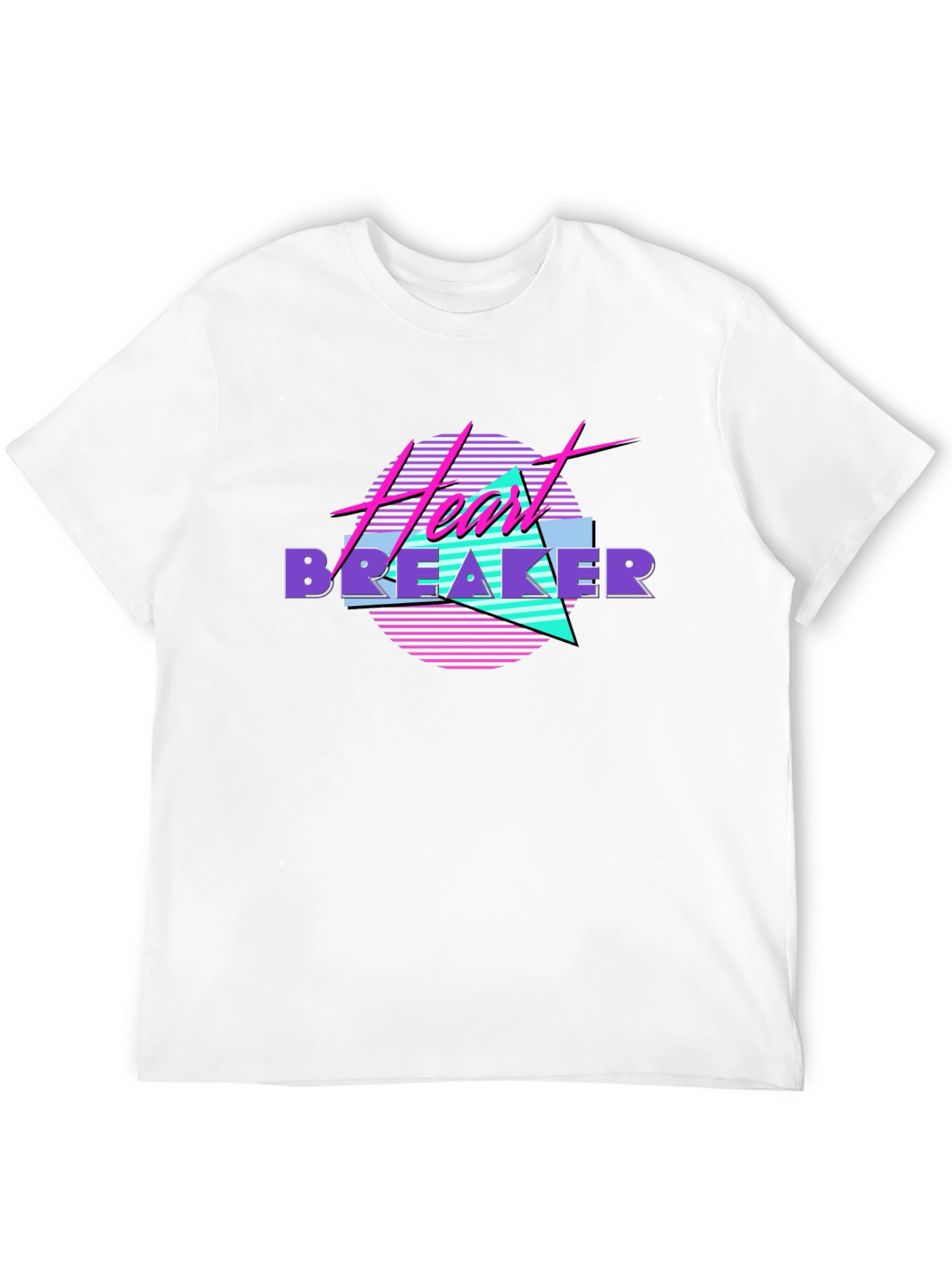 Heartbreaker 80s Style Black T-Shirt