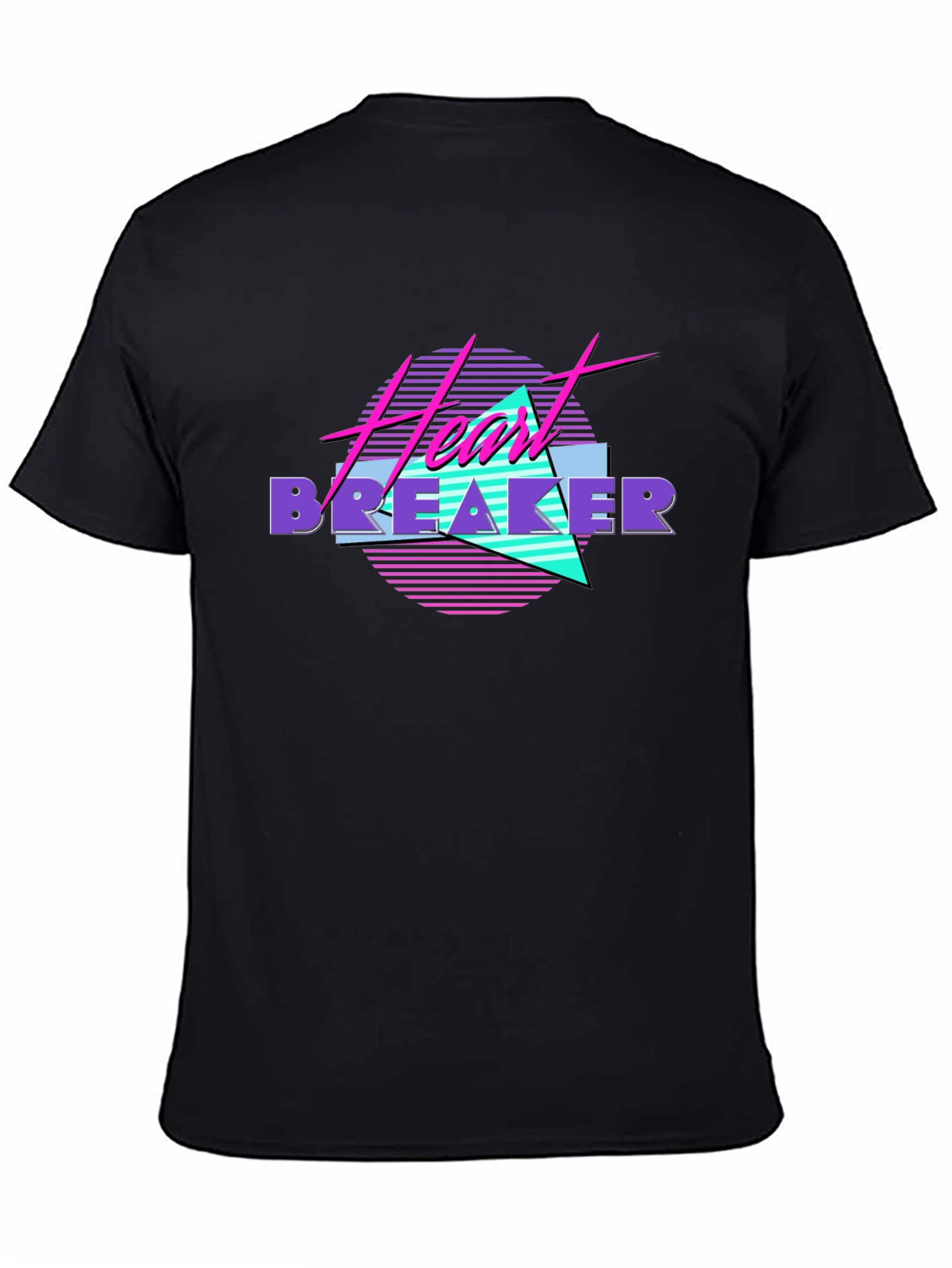 Heartbreaker 80s Style Black T-Shirt