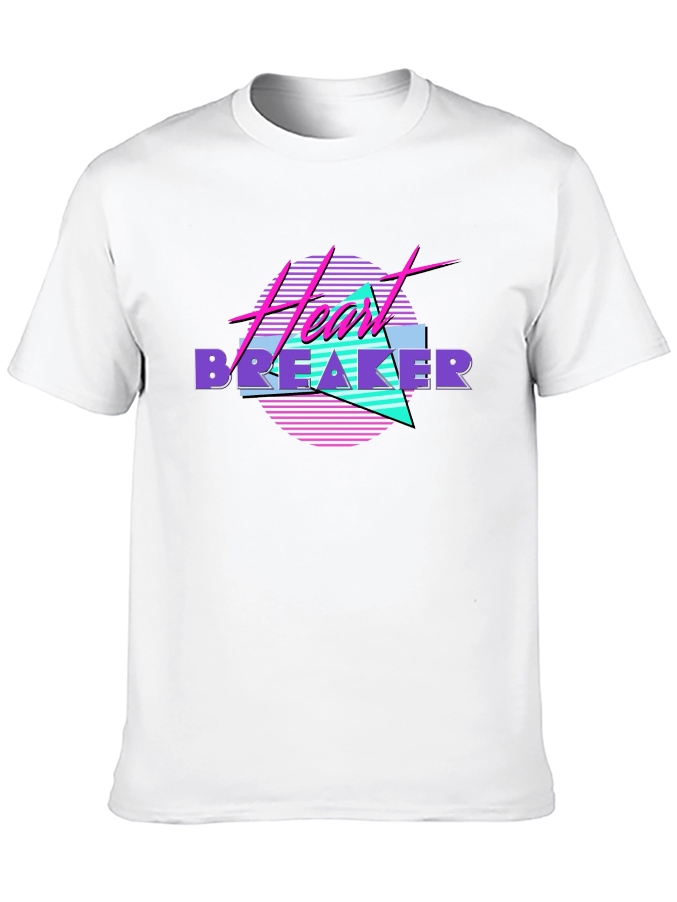 Heartbreaker 80s Style Black T-Shirt