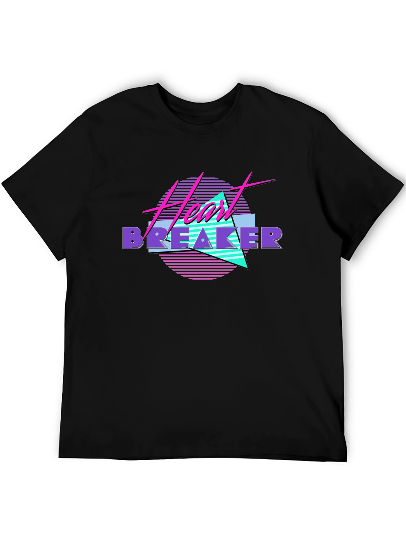 Heartbreaker 80s Style Black T-Shirt