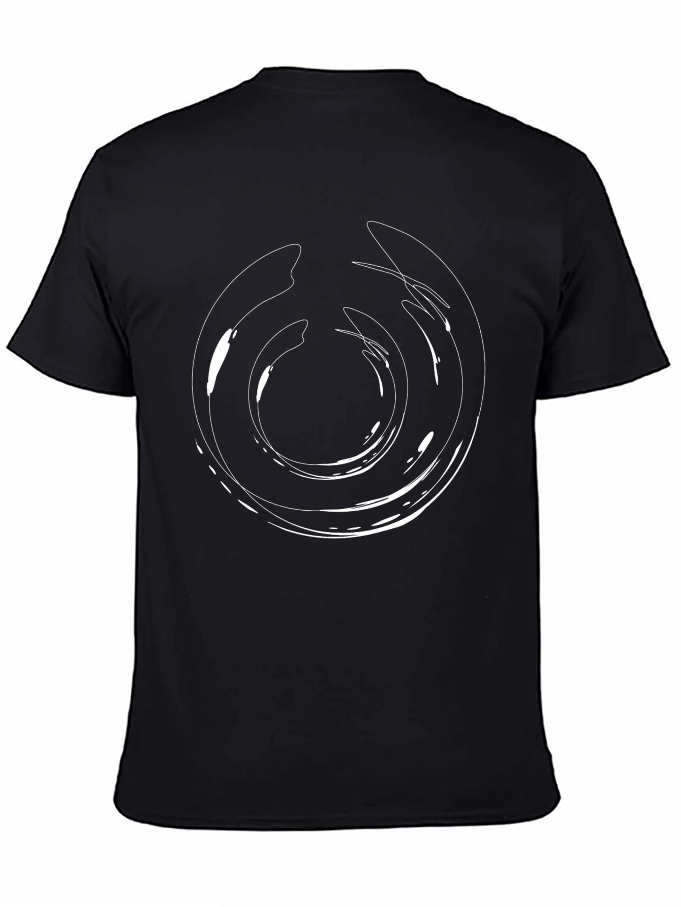 Abstract Circle Graphic Tee - Modern Style