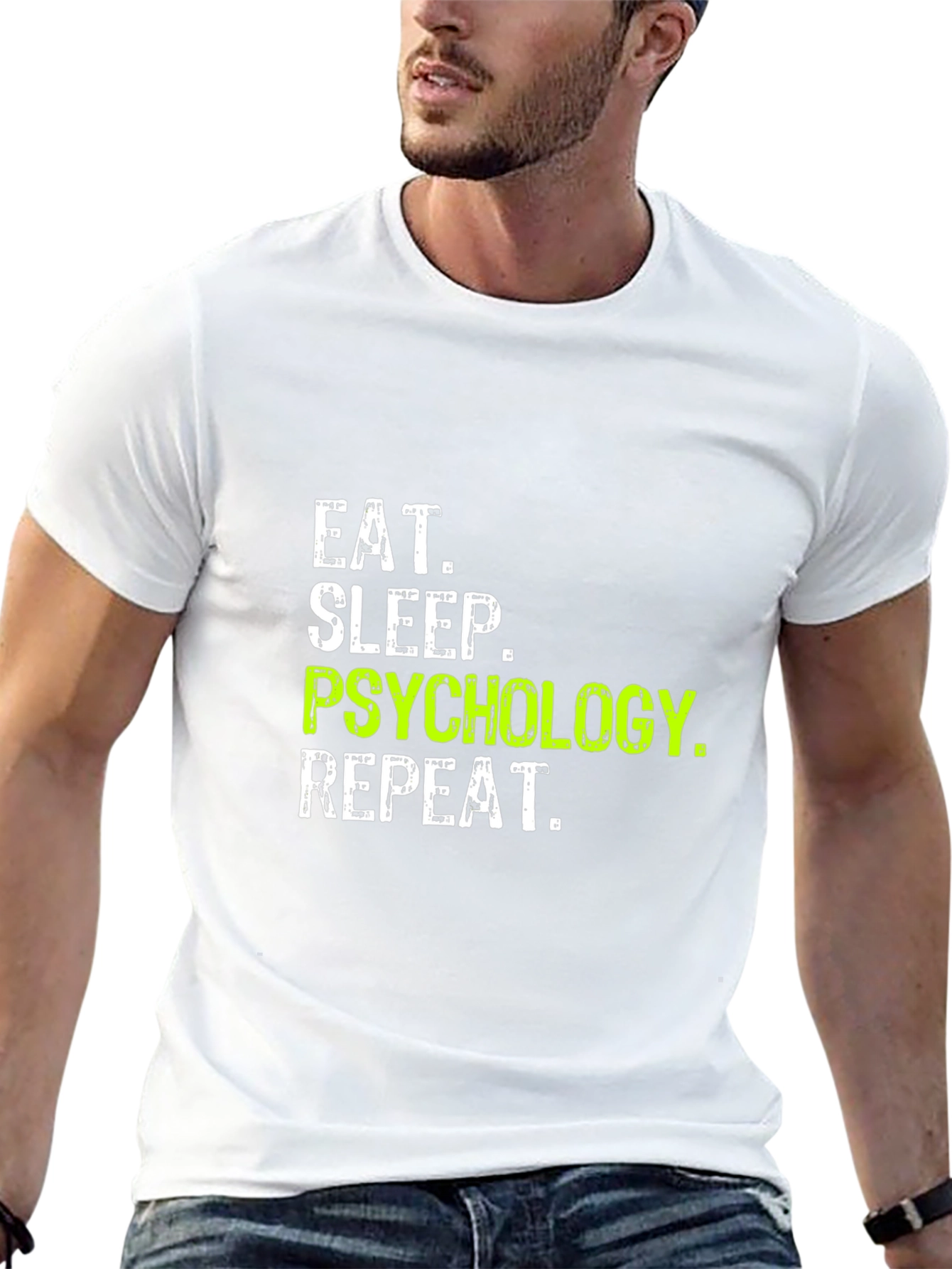 Eat Sleep Psychology Repeat Black T-Shirt