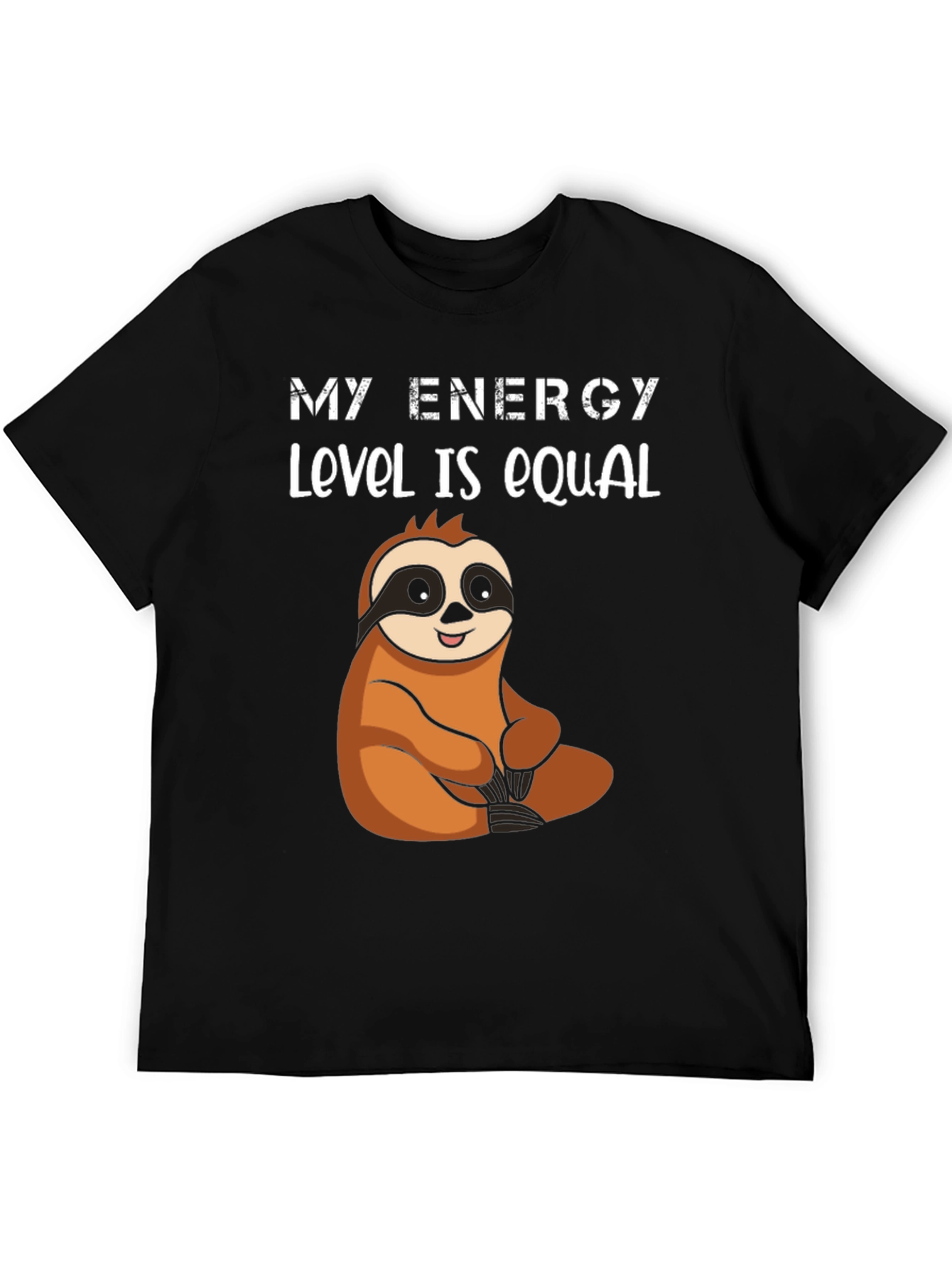 My Energy Level is Equal Sloth Graphic Tee