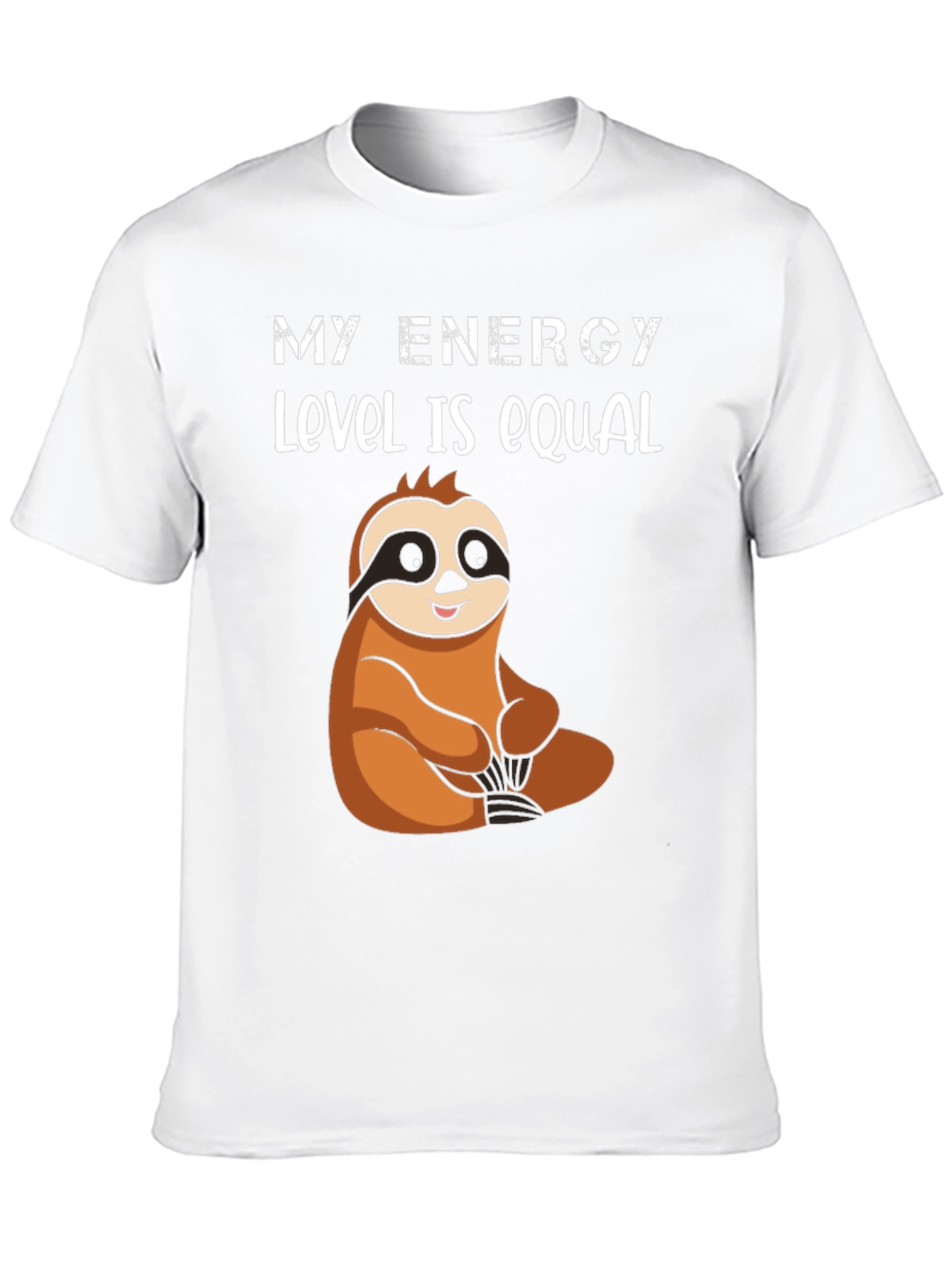 My Energy Level is Equal Sloth Graphic Tee