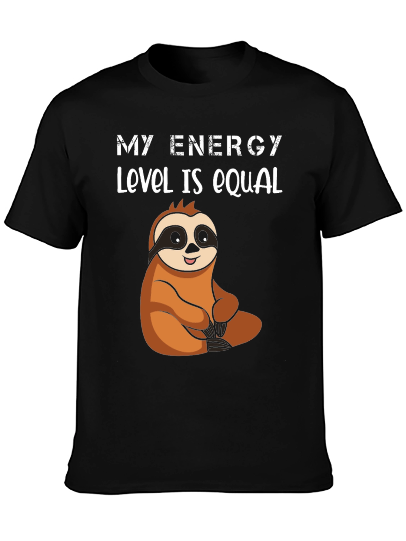 My Energy Level is Equal Sloth Graphic Tee