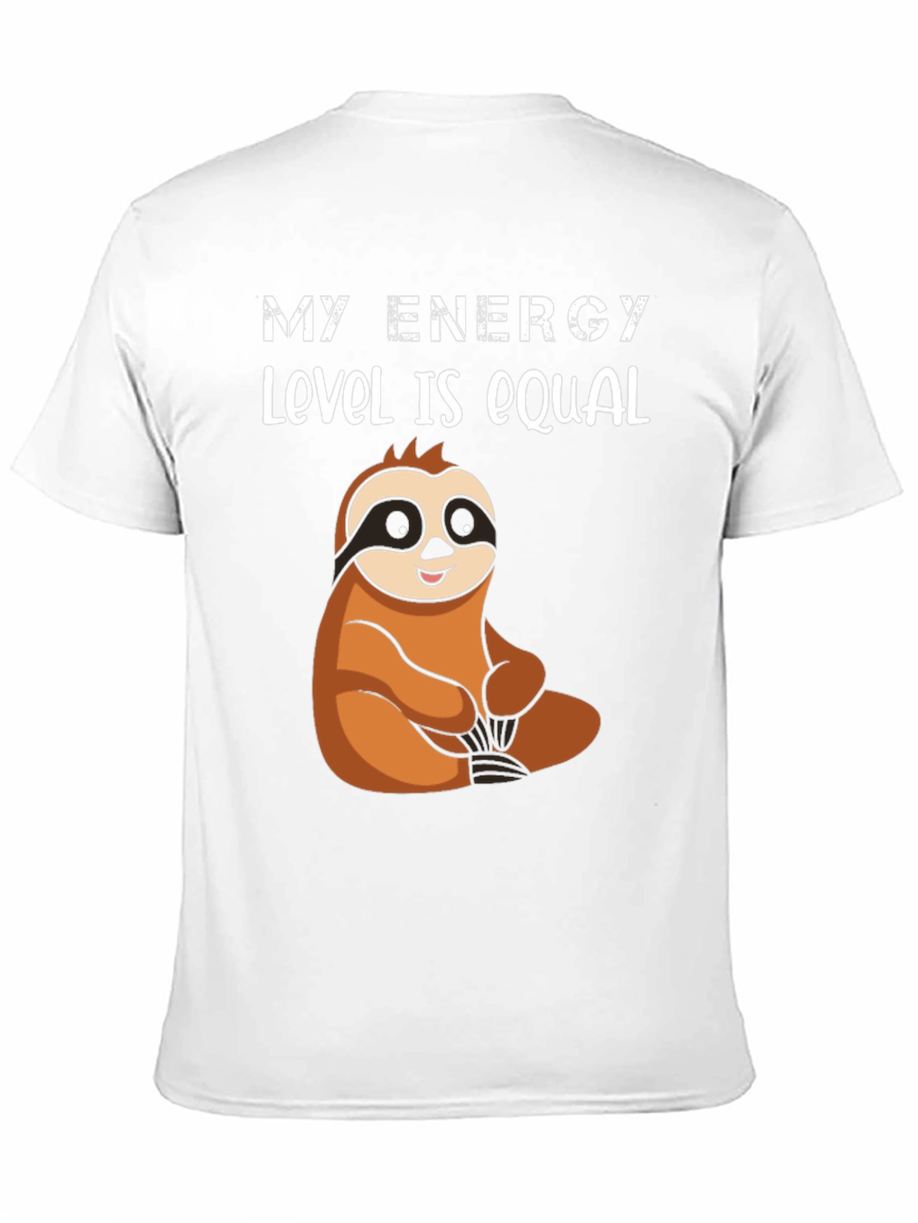 My Energy Level is Equal Sloth Graphic Tee