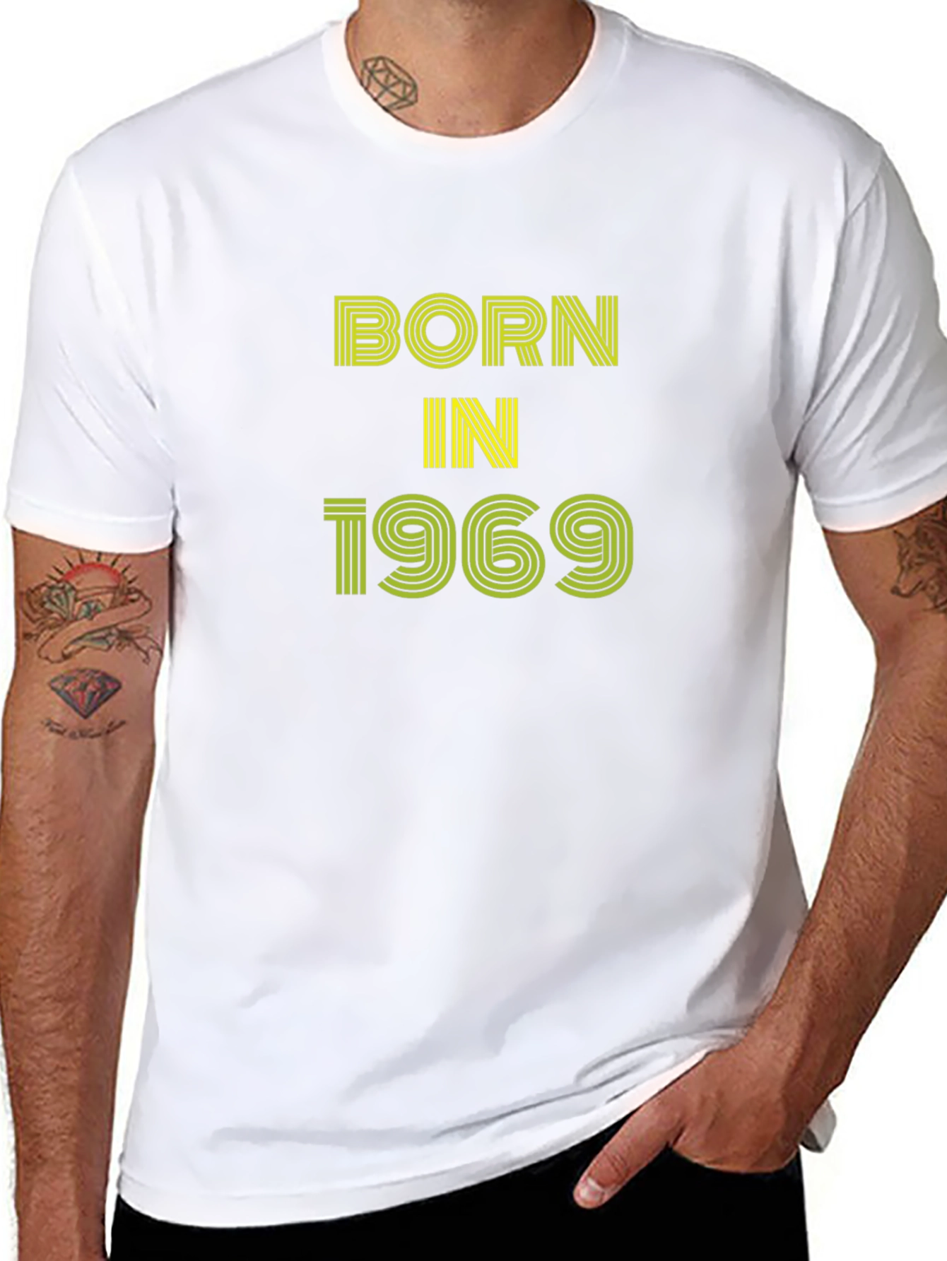 Born in 1969 T-Shirt Retro Style Classic Design