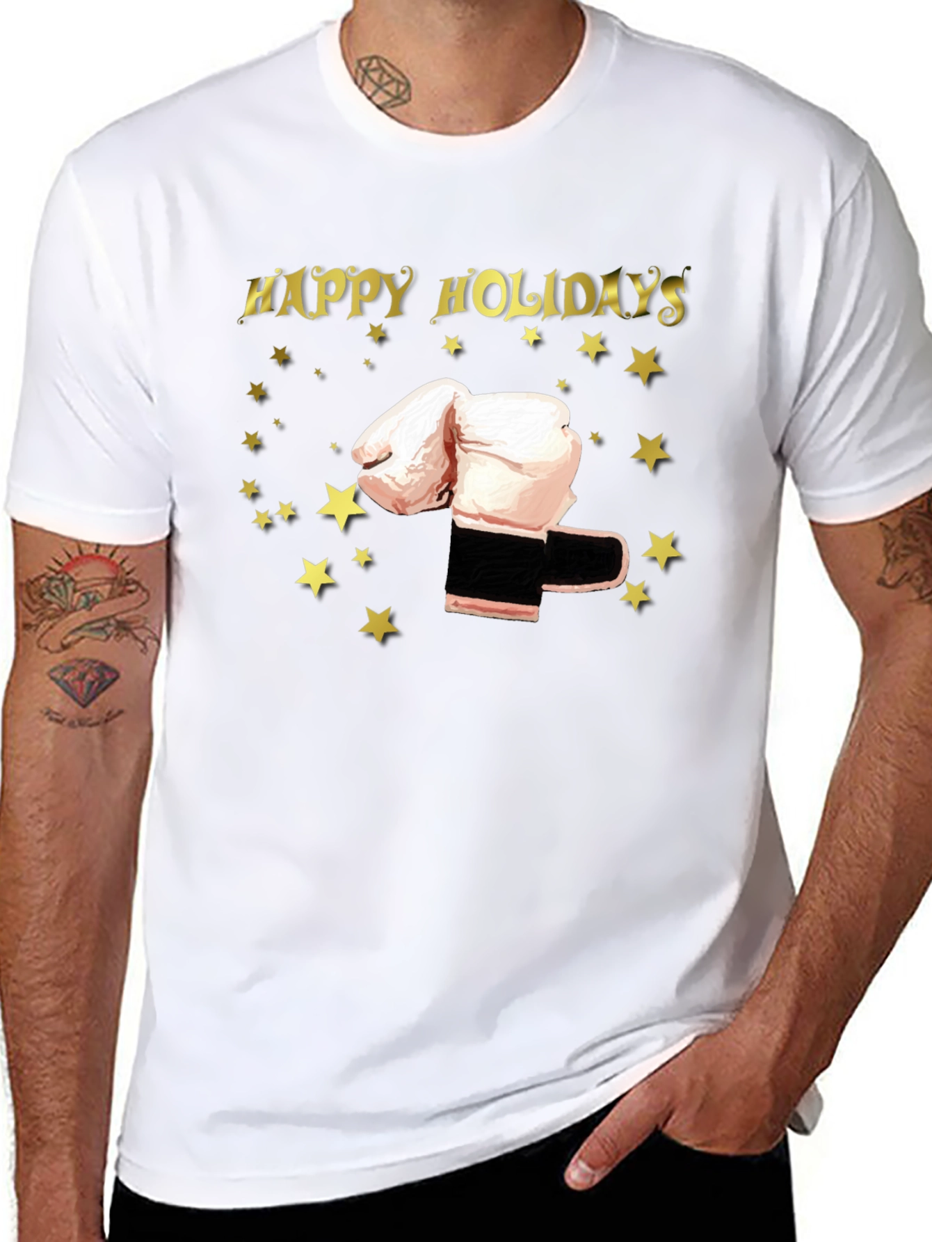 Happy Holidays Boxing Gloves T-Shirt