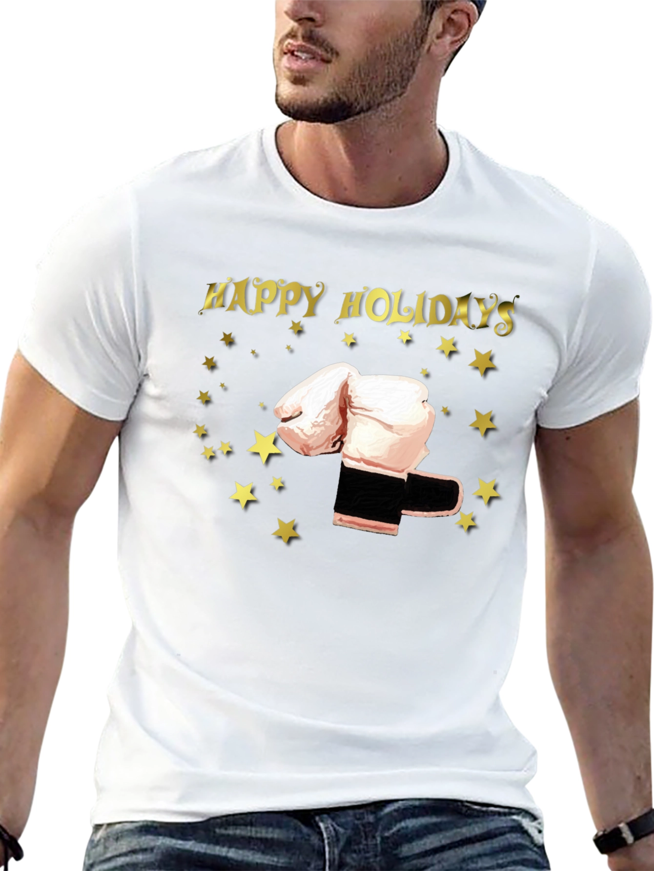Happy Holidays Boxing Gloves T-Shirt