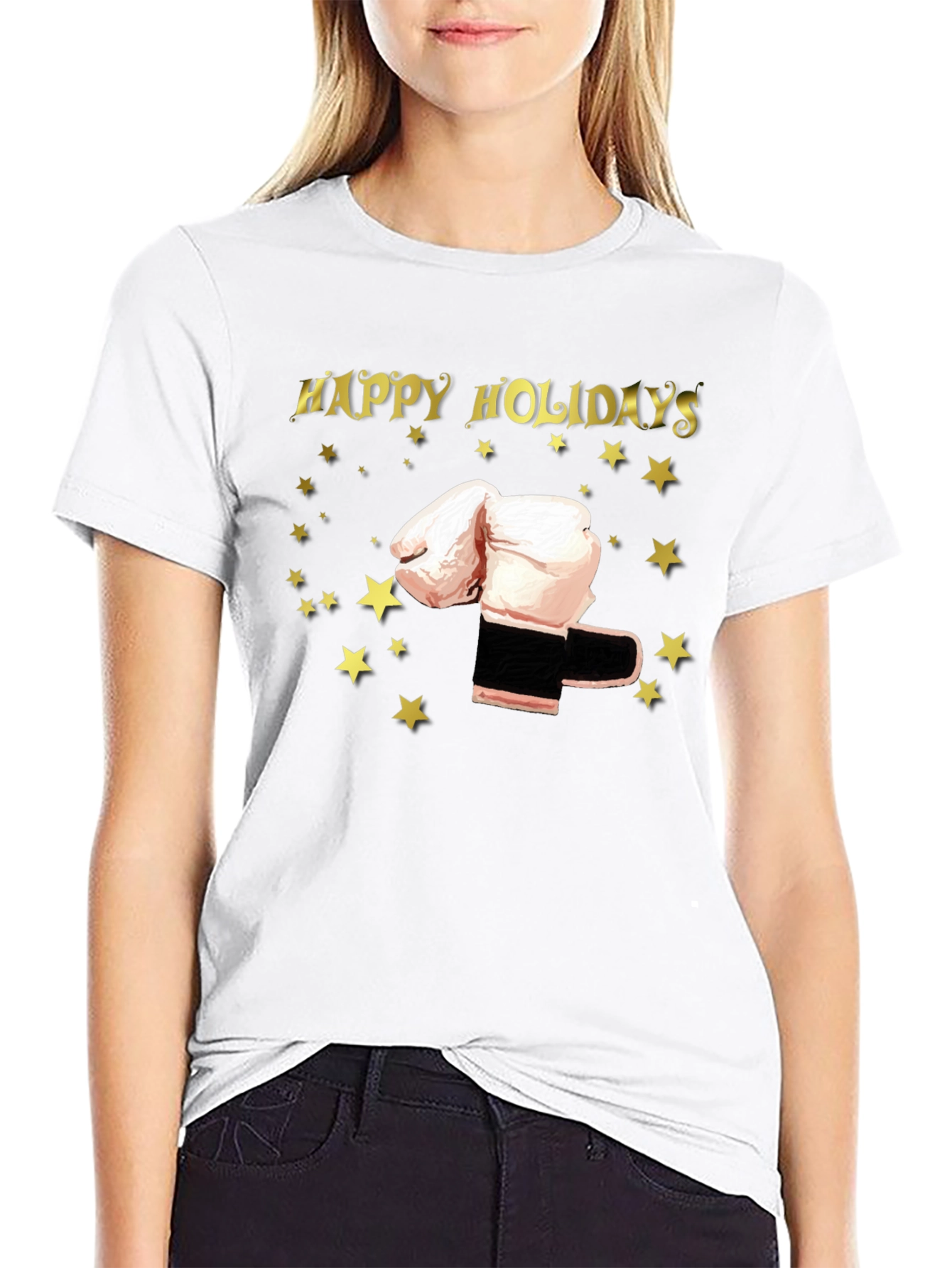 Happy Holidays Boxing Gloves T-Shirt
