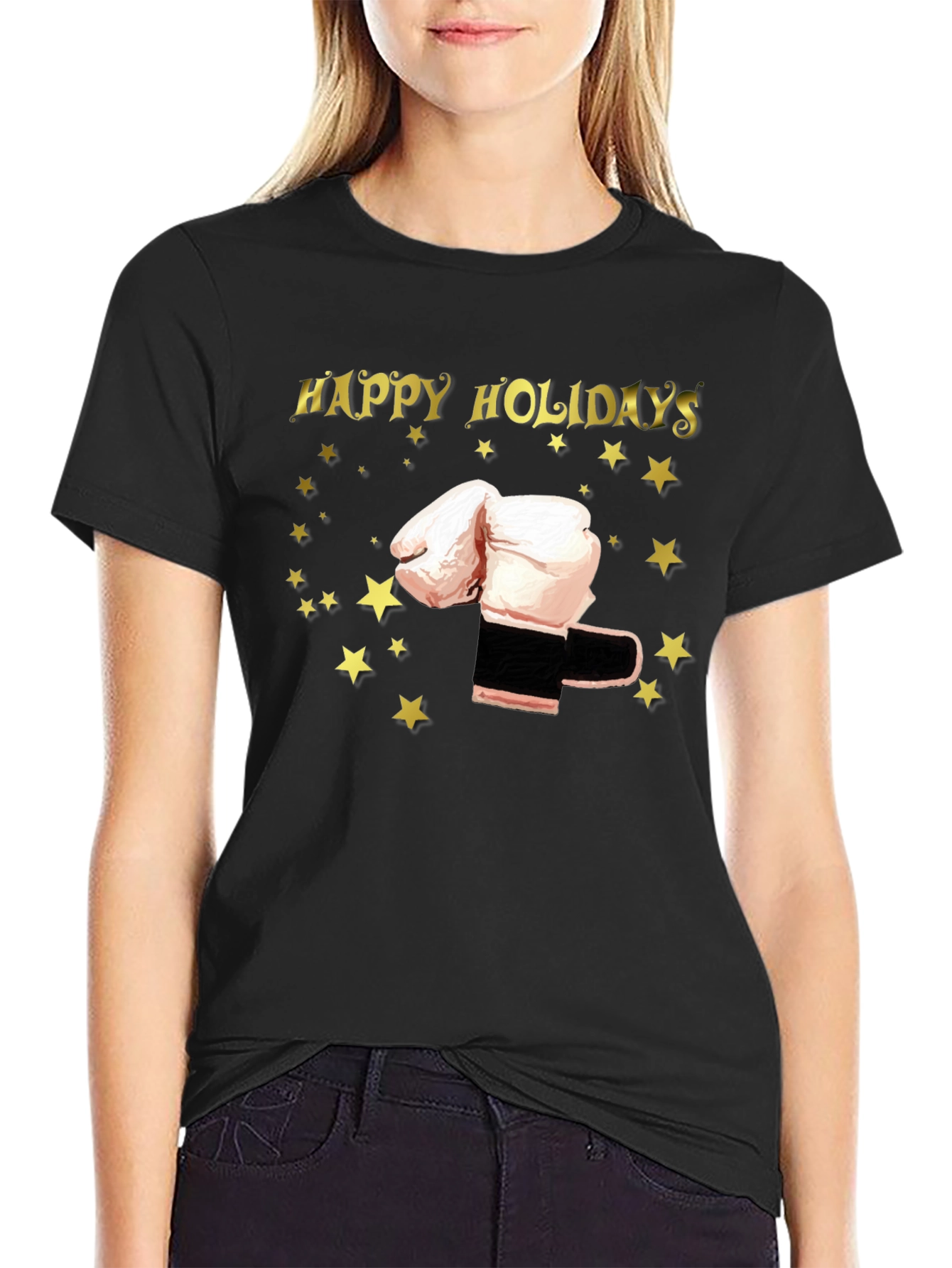 Happy Holidays Boxing Gloves T-Shirt