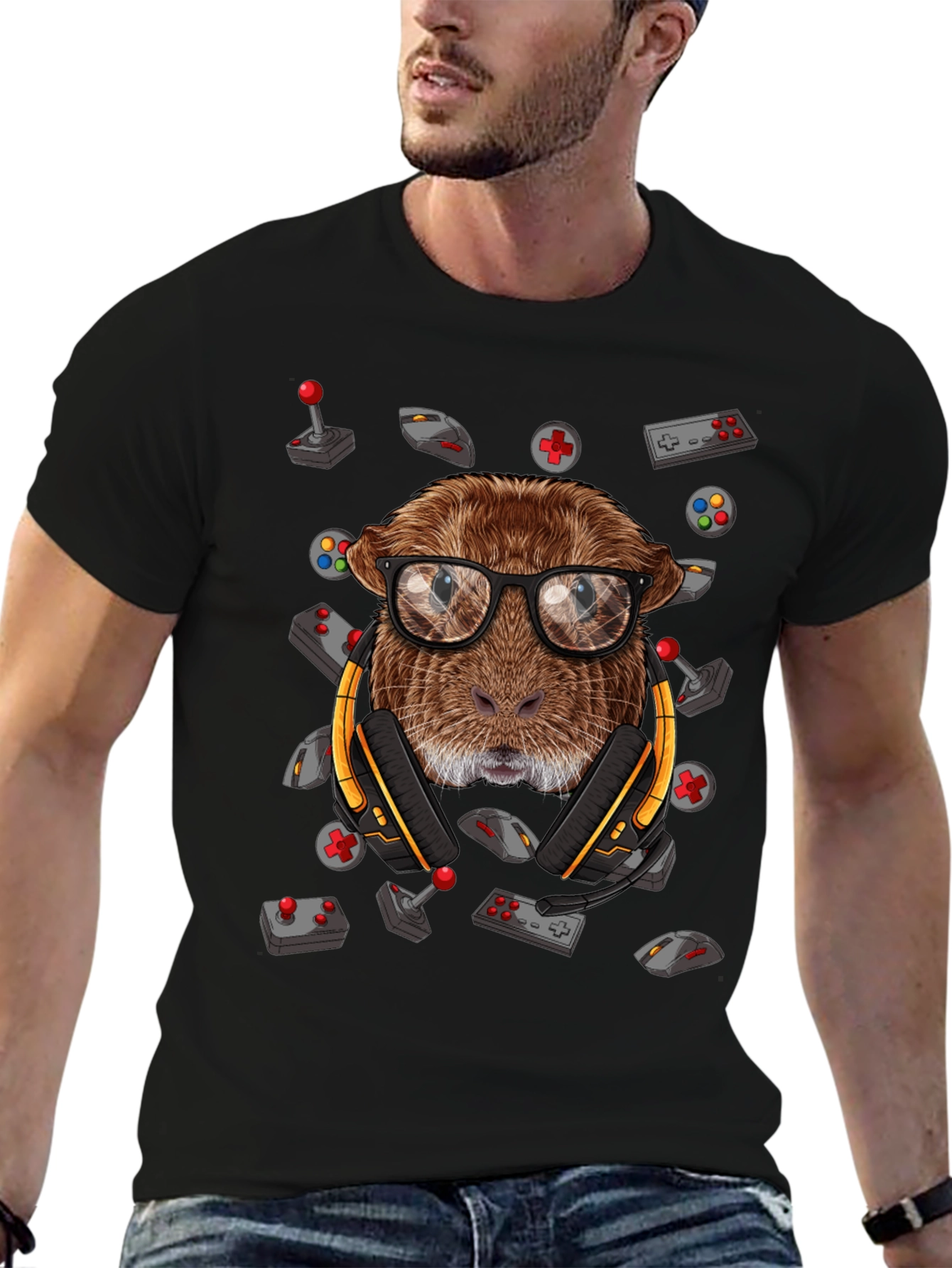 Gamer Otter T-Shirt - Geeky Animal Tee