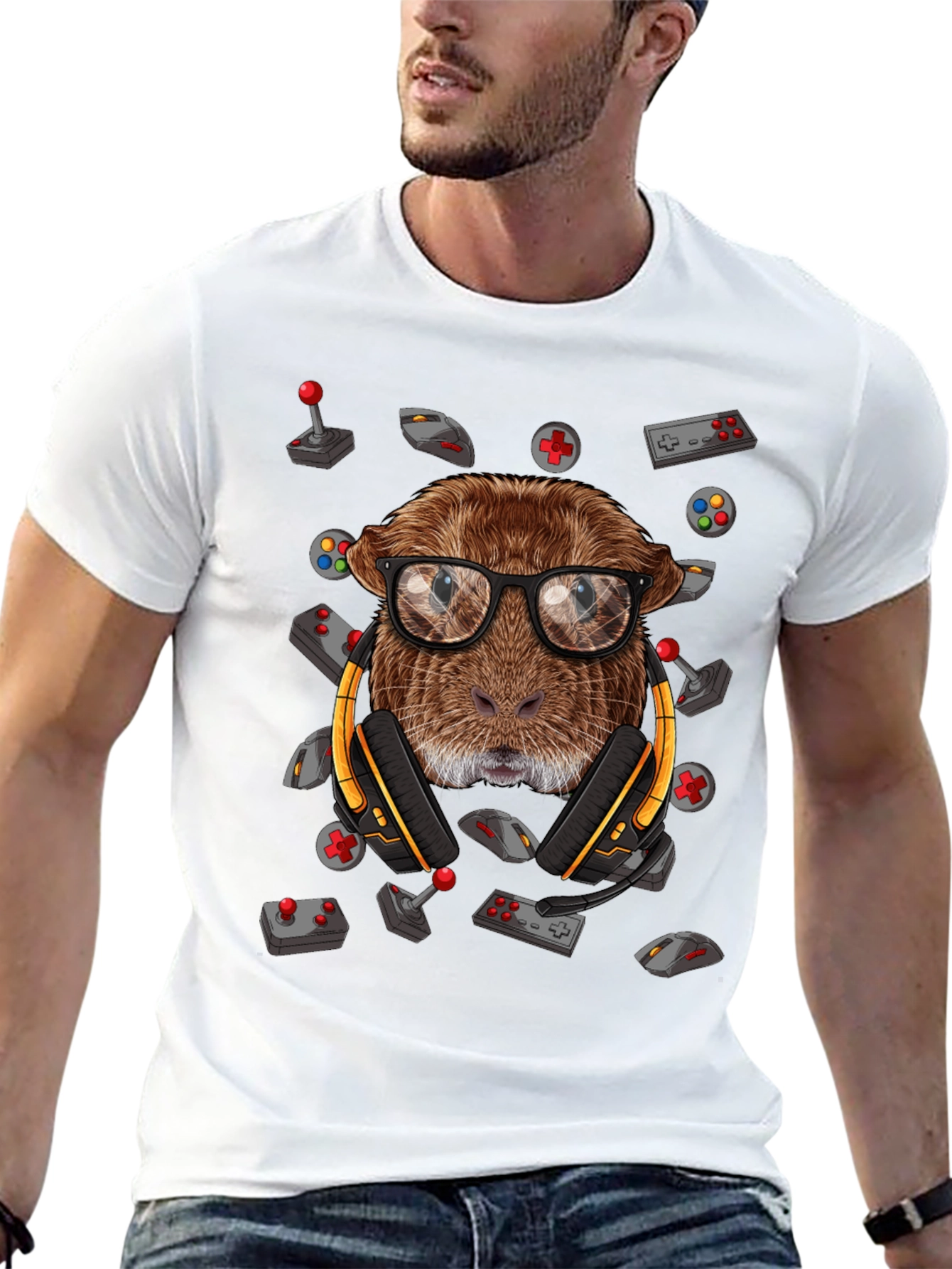 Gamer Otter T-Shirt - Geeky Animal Tee