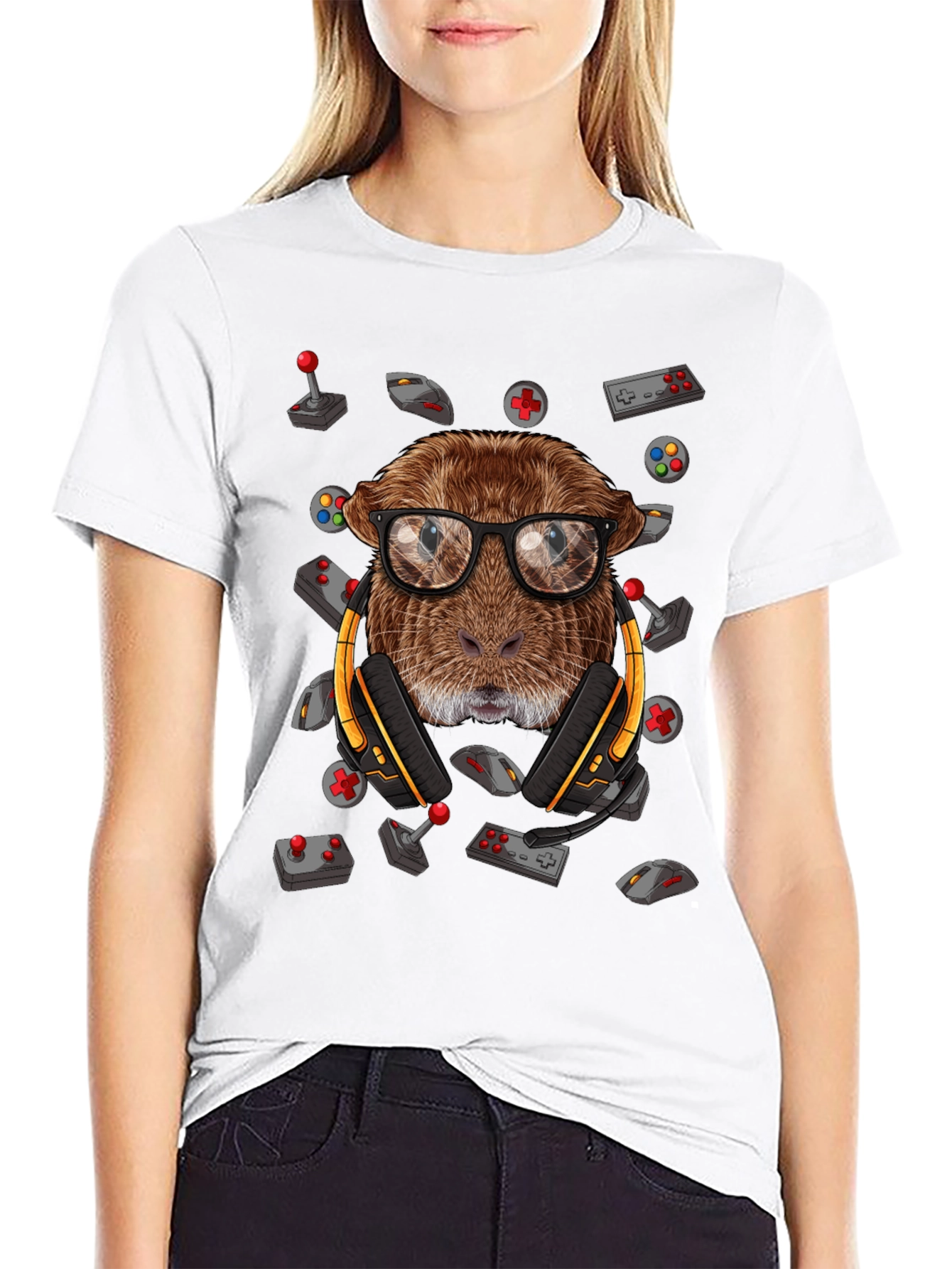 Gamer Otter T-Shirt - Geeky Animal Tee