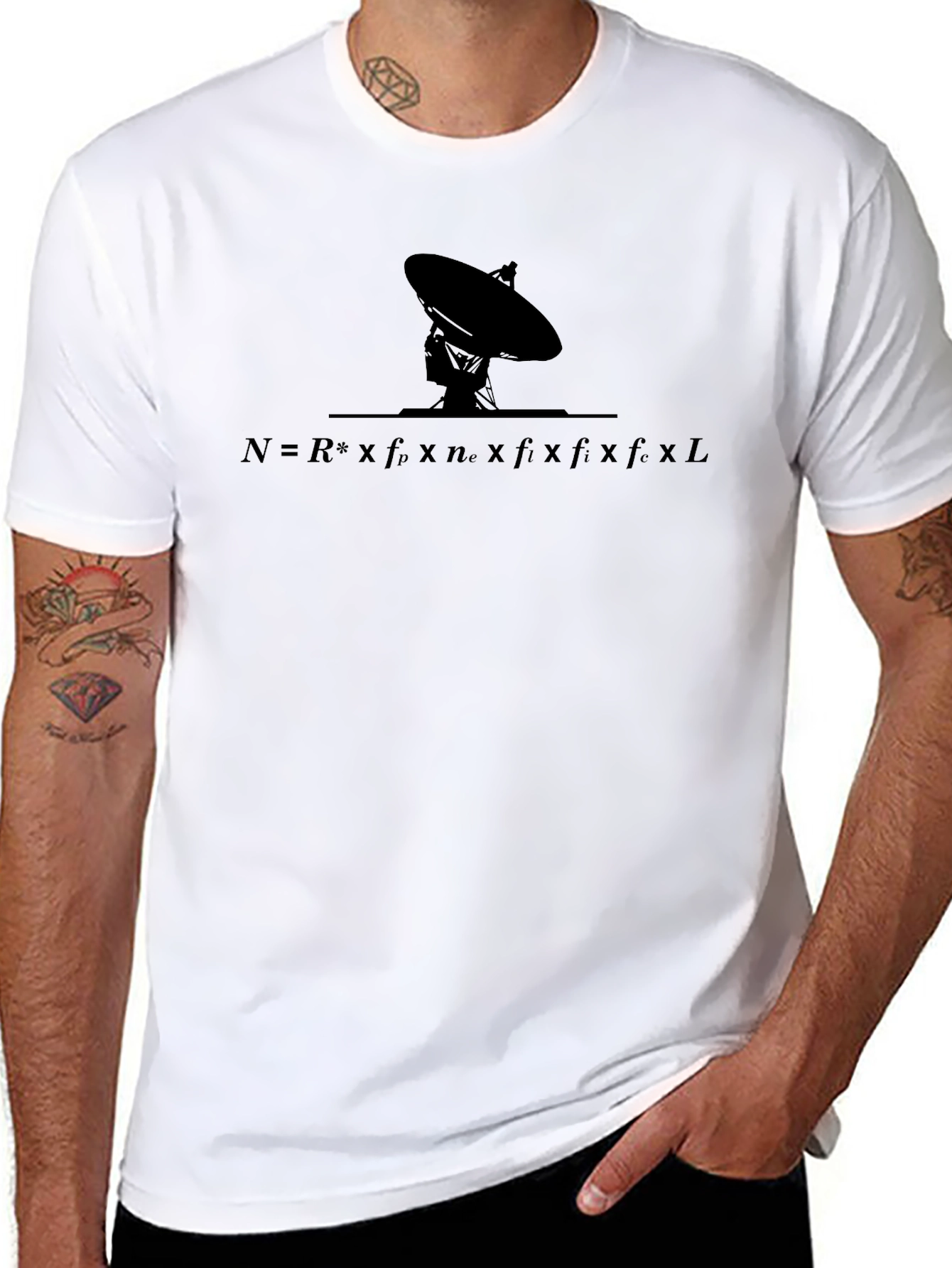 Drake Equation Graphic T-Shirt - Astronomy Science Tee