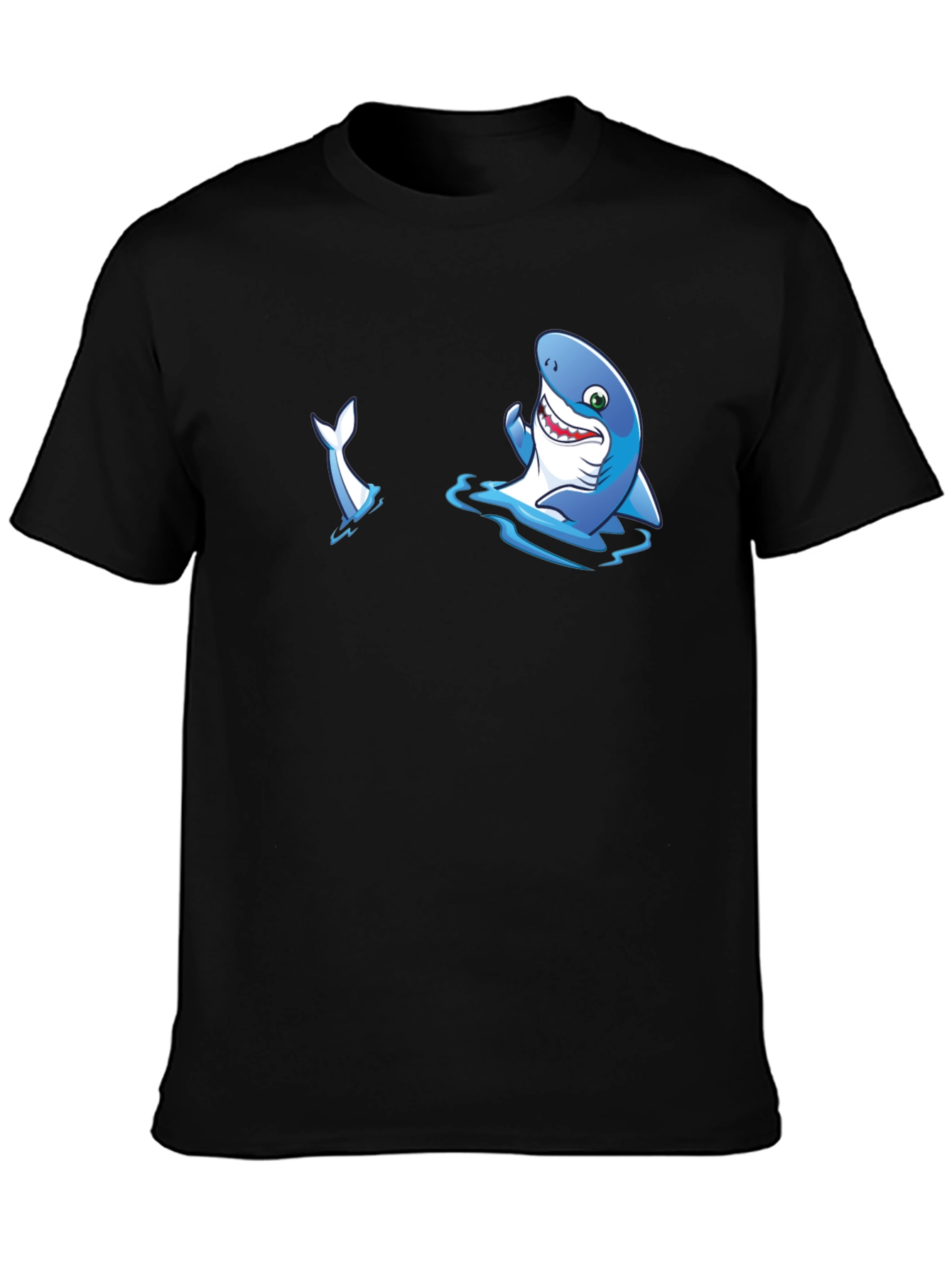 Shark Graphic T-Shirt - Mens Black Tee