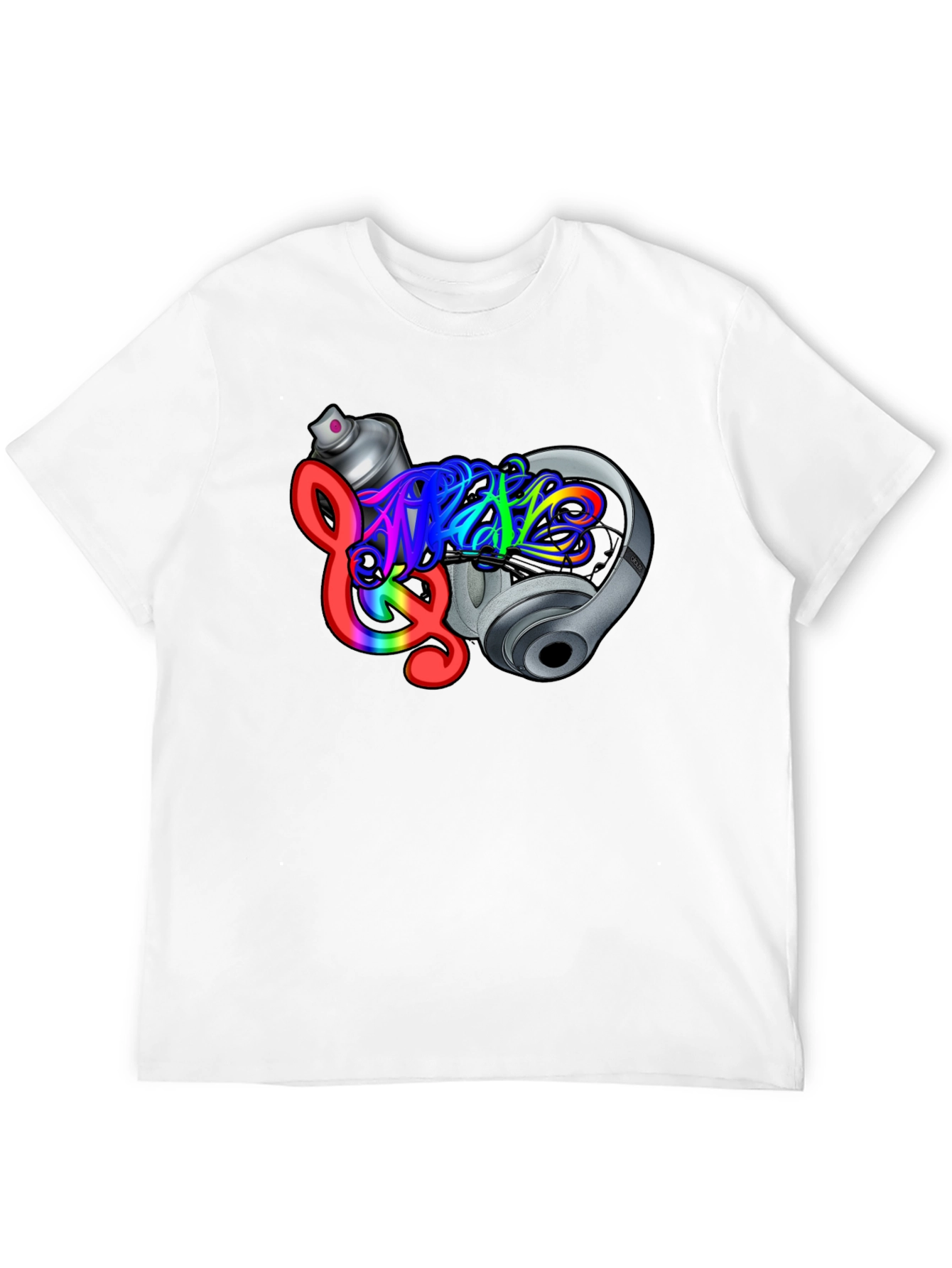 Music Graffiti Black T-Shirt