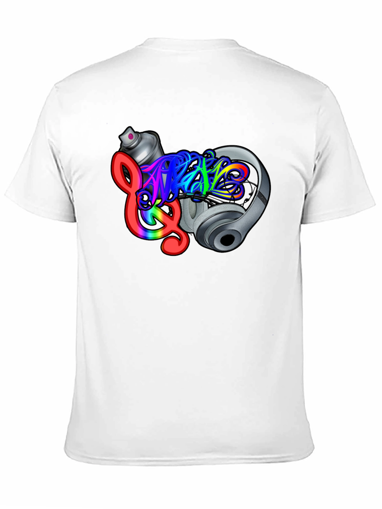 Music Graffiti Black T-Shirt