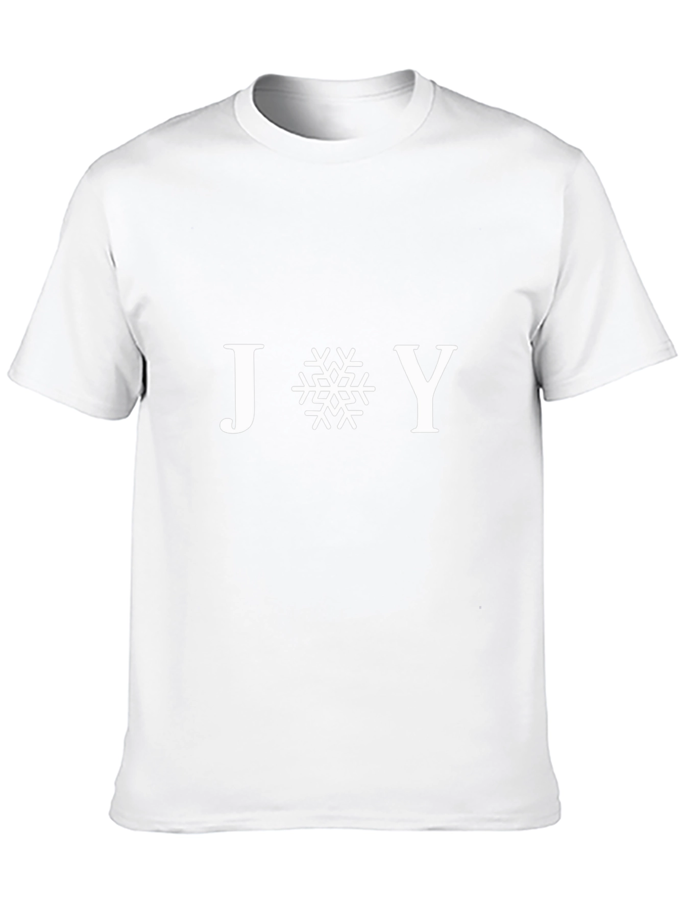 Joy Snowflake T-Shirt - Black Holiday Tee