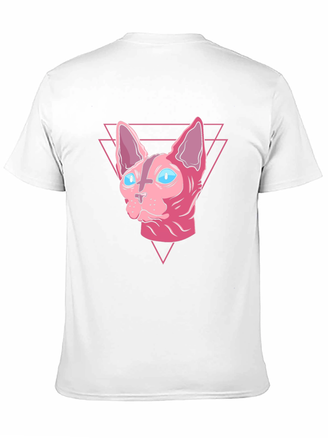 Sphynx Cat Graphic Tee - Black Cotton Shirt