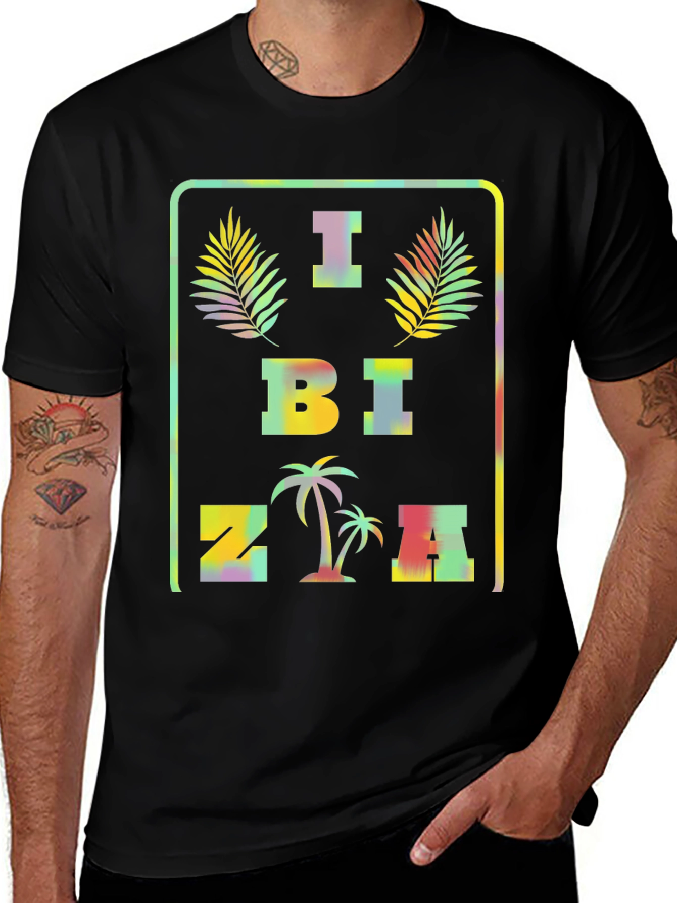 Ibiza Graphic T-Shirt - Tropical Vacation Tee