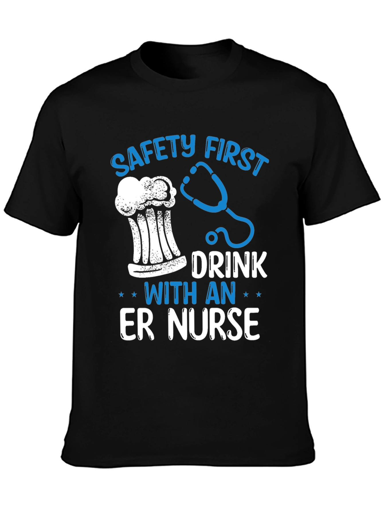 Safety First ER Nurse Graphic Tee