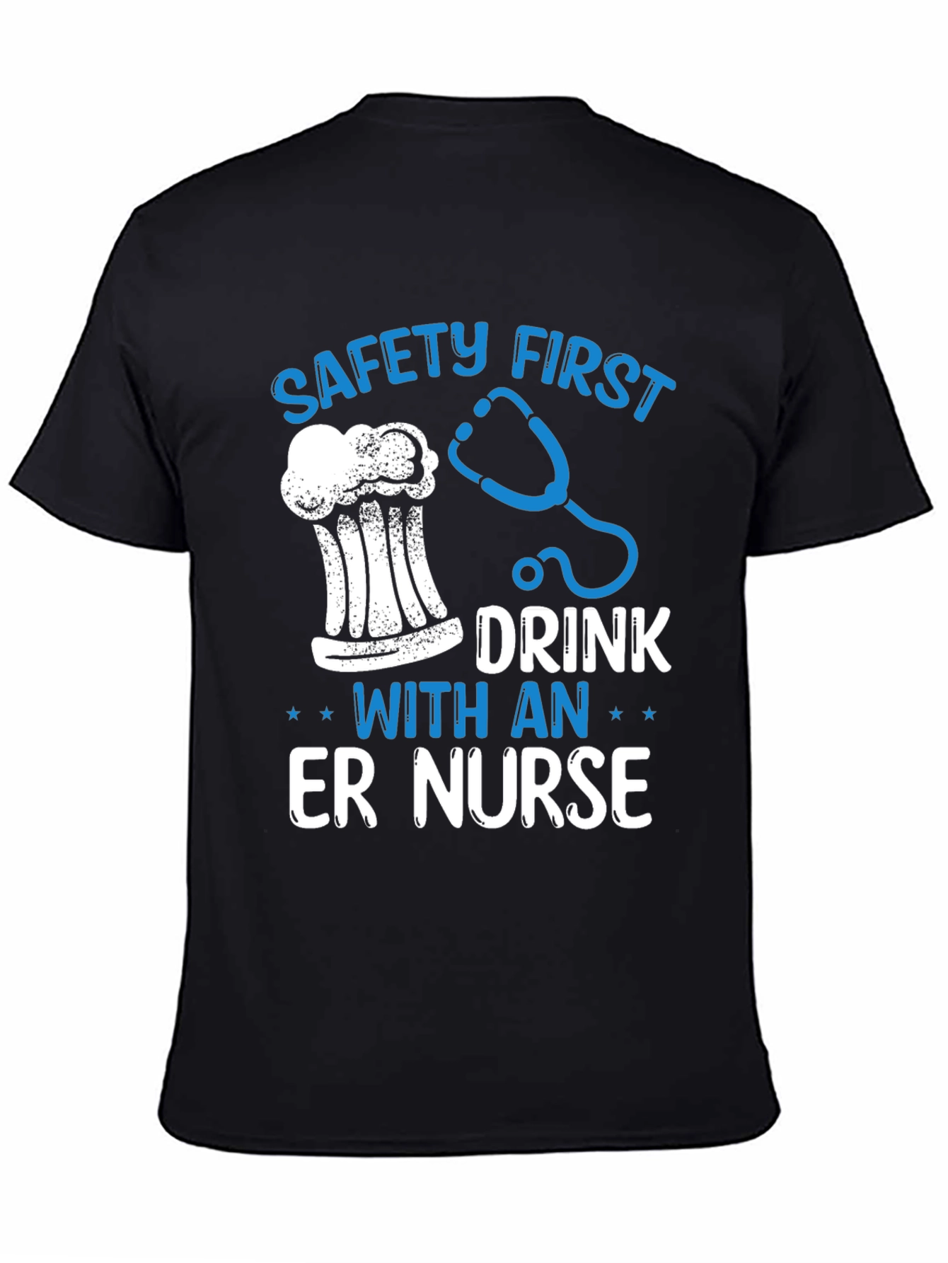 Safety First ER Nurse Graphic Tee