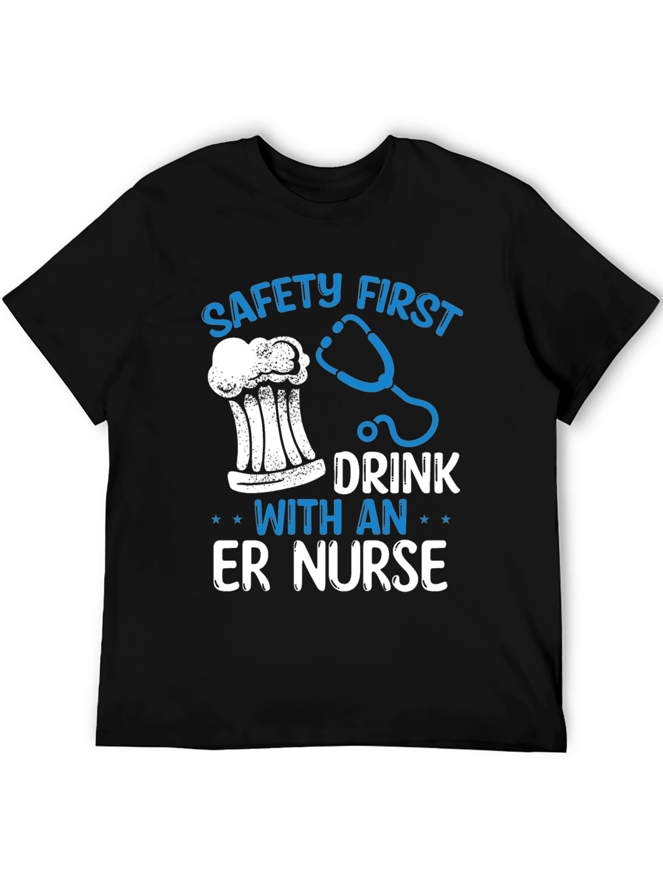 Safety First ER Nurse Graphic Tee