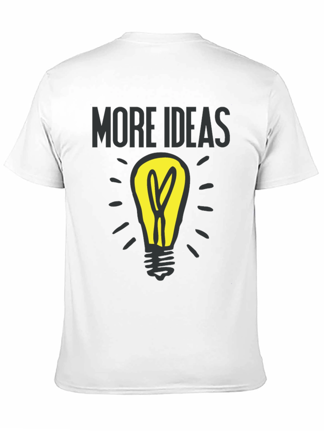 More Ideas Light Bulb Graphic T-Shirt