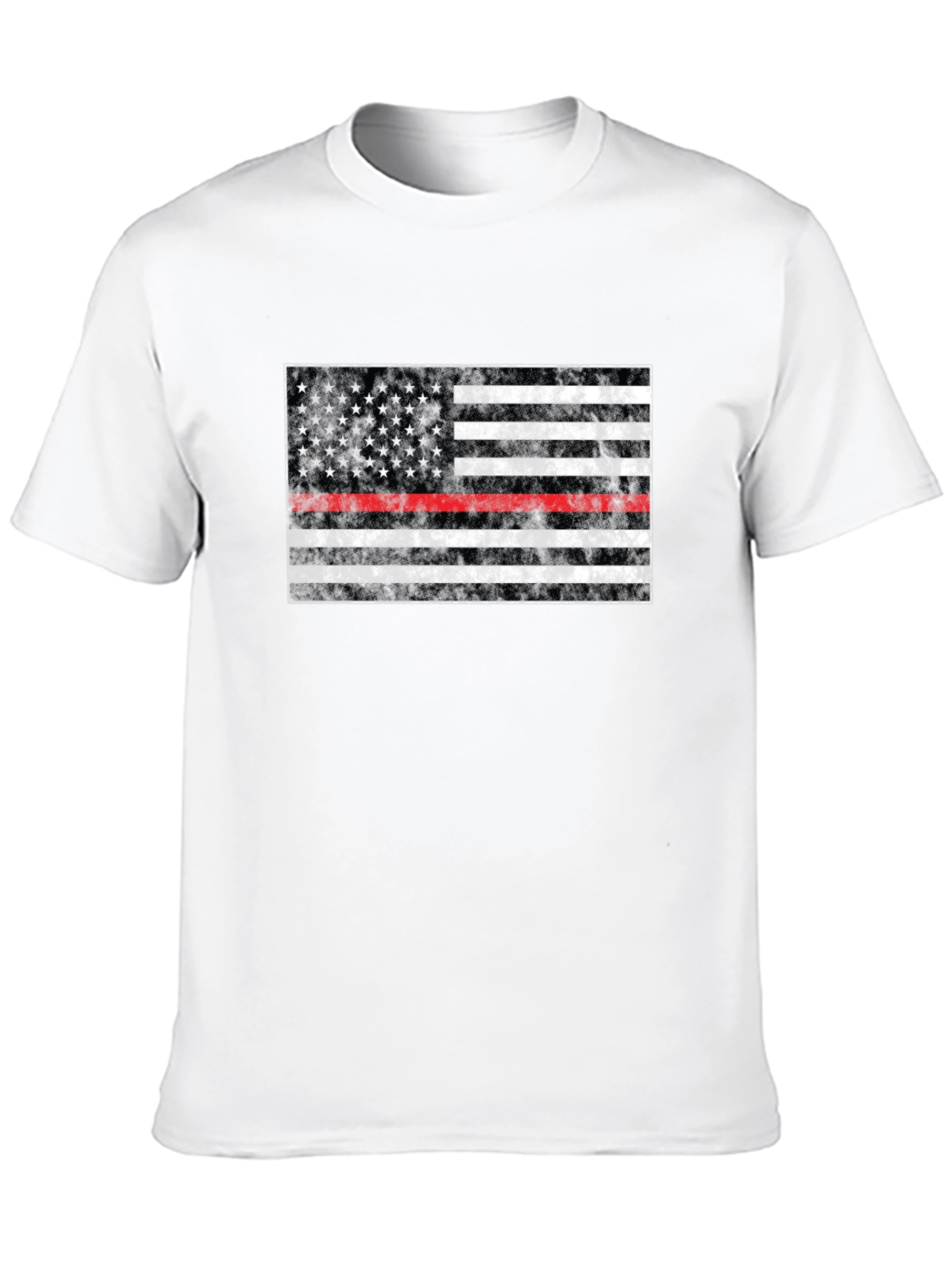 Thin Red Line American Flag Graphic Tee