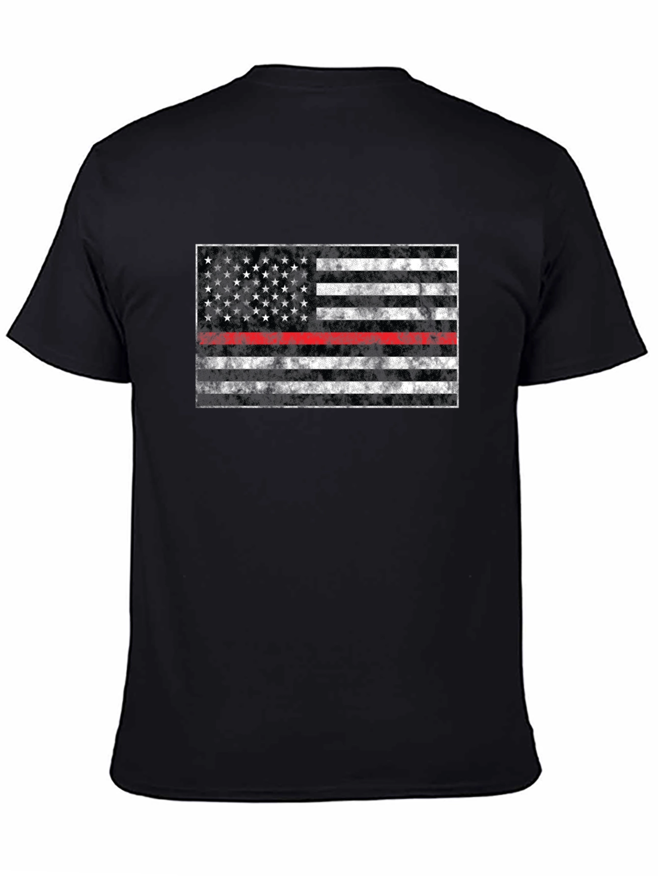 Thin Red Line American Flag Graphic Tee