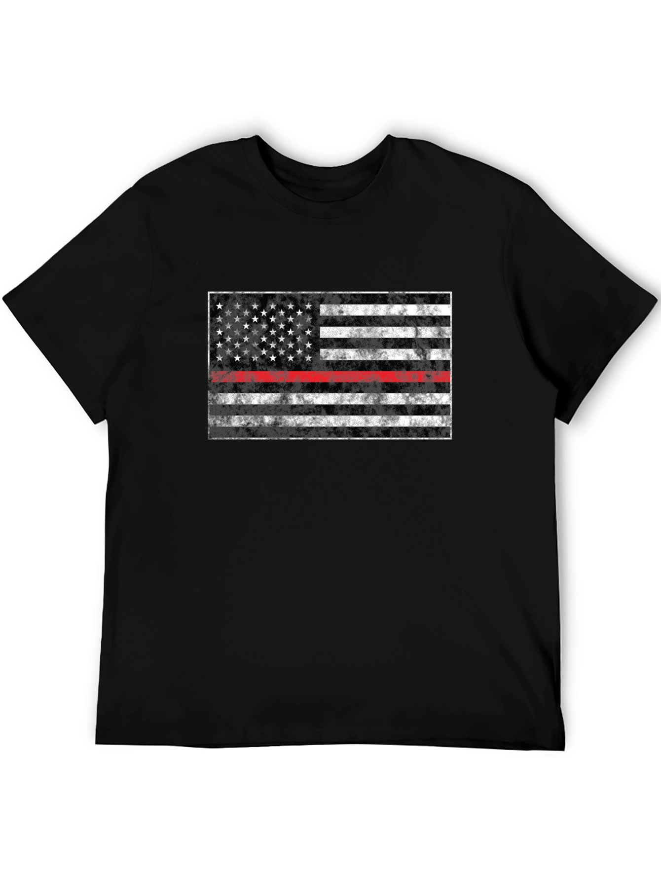 Thin Red Line American Flag Graphic Tee