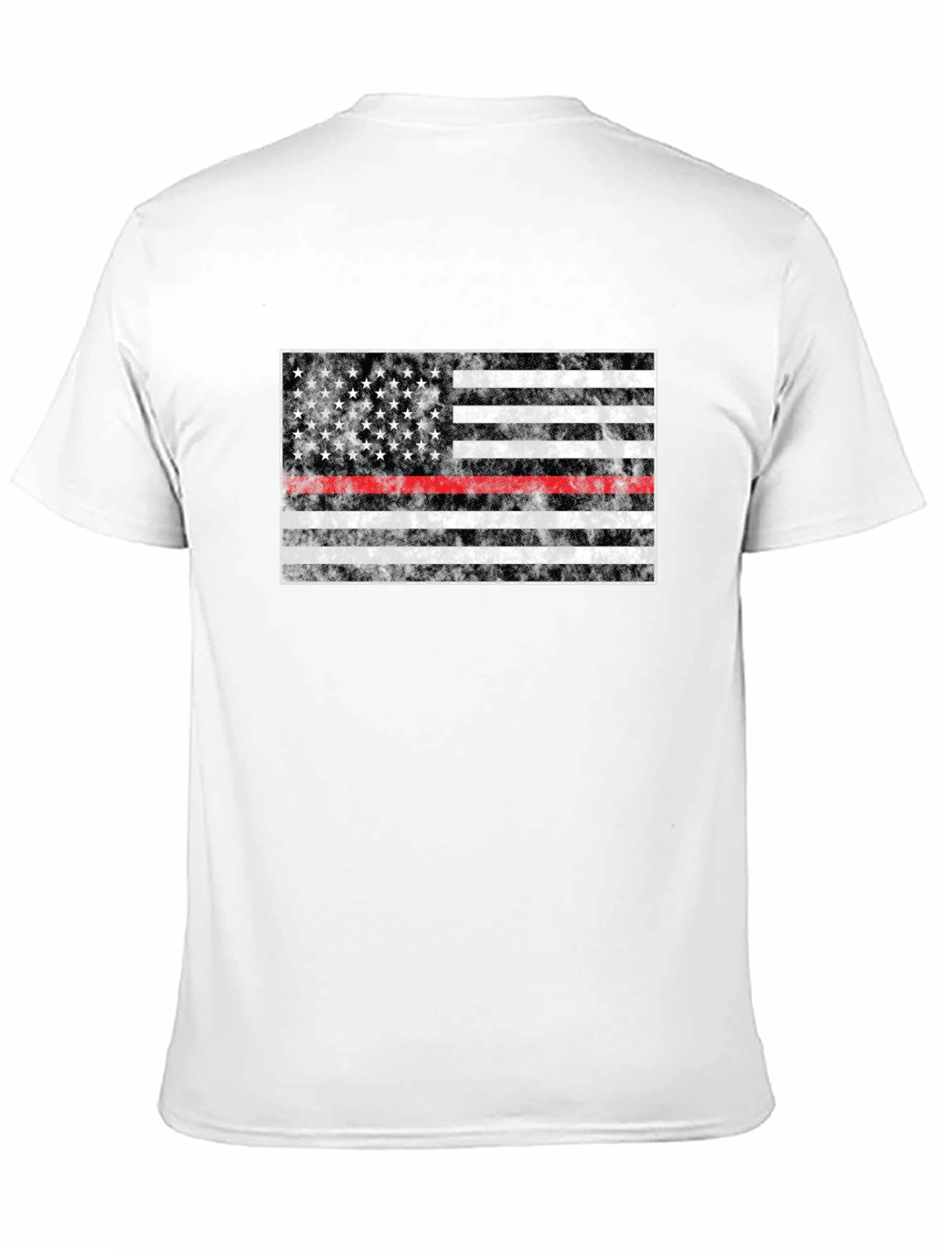 Thin Red Line American Flag Graphic Tee