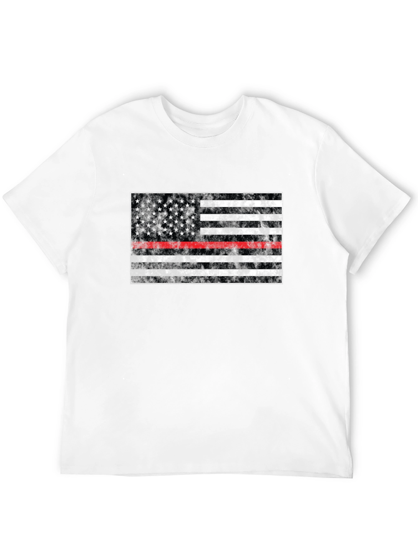 Thin Red Line American Flag Graphic Tee