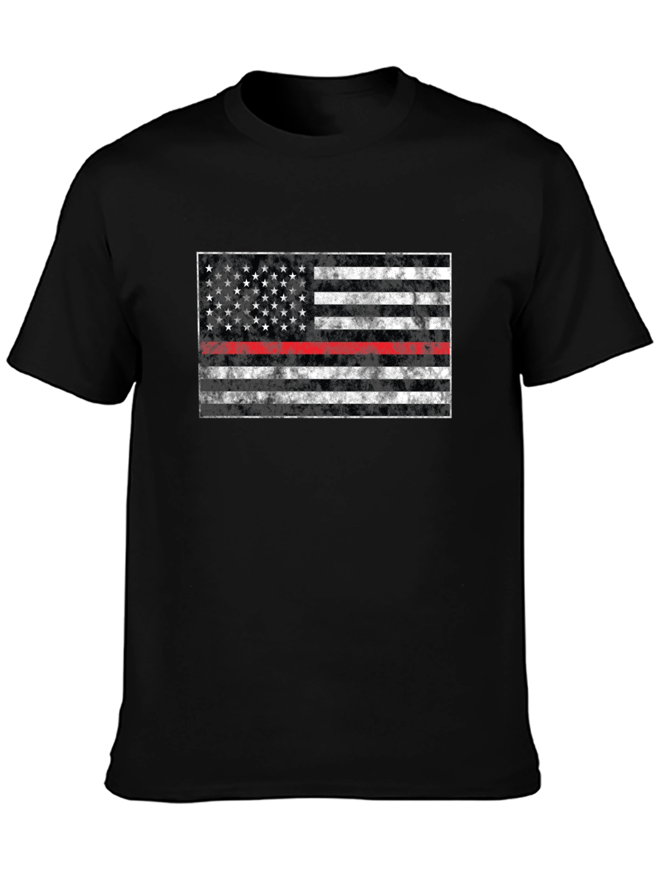 Thin Red Line American Flag Graphic Tee