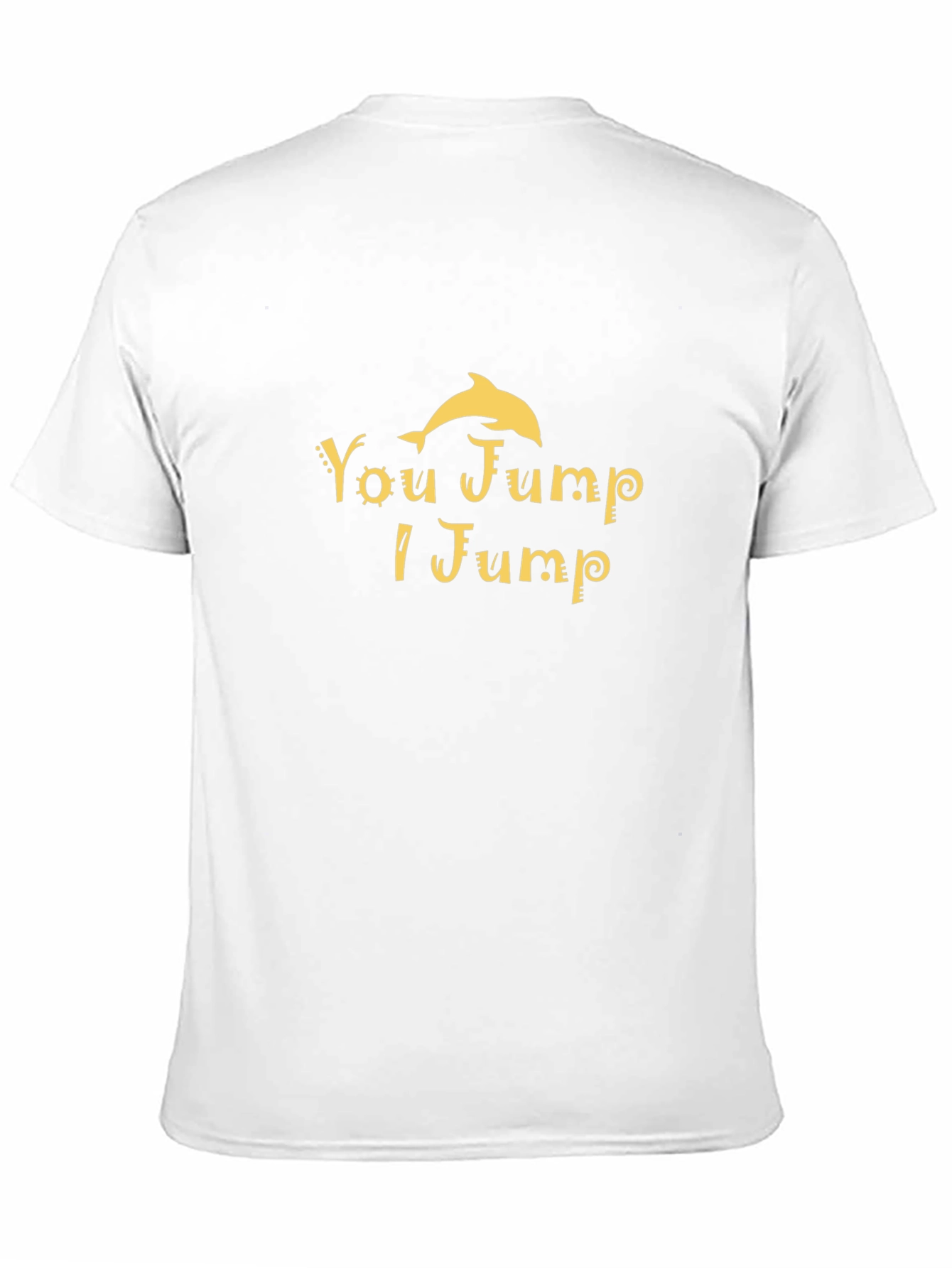 You Jump I Jump Dolphin Graphic Tee - Black