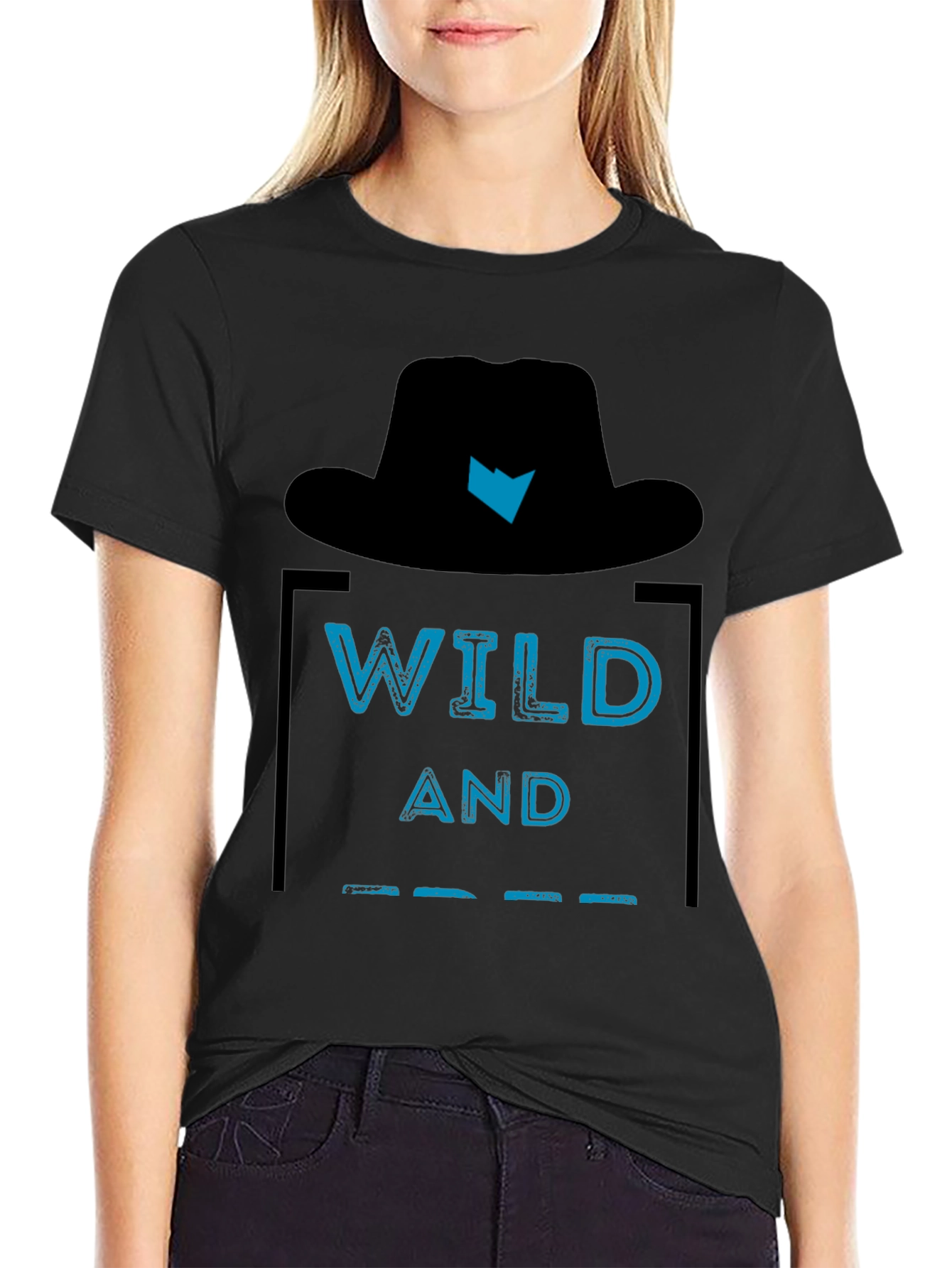 Wild and Free Graphic Tee - Mens Black T-Shirt