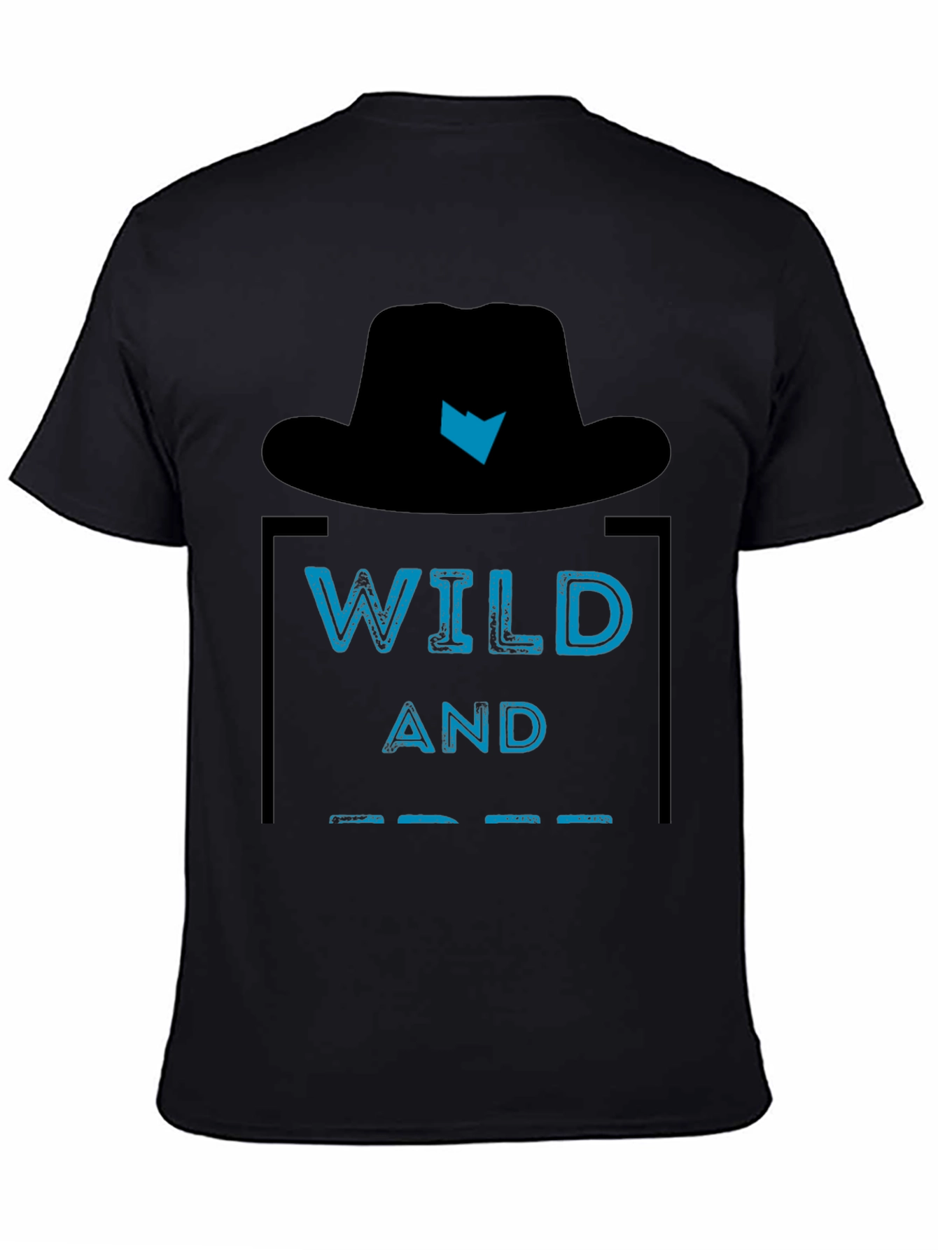 Wild and Free Graphic Tee - Mens Black T-Shirt