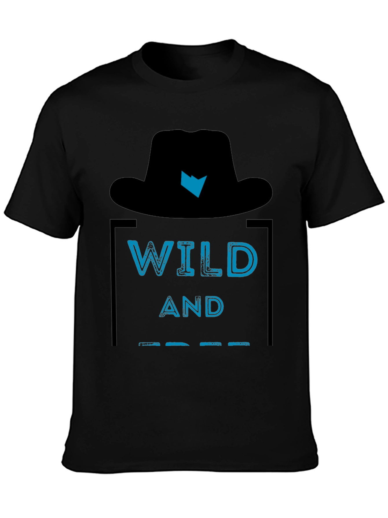 Wild and Free Graphic Tee - Mens Black T-Shirt