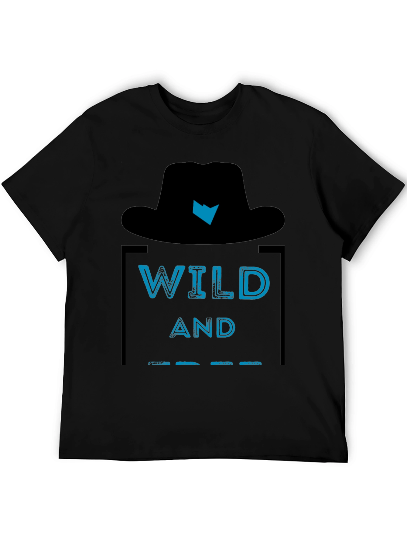 Wild and Free Graphic Tee - Mens Black T-Shirt