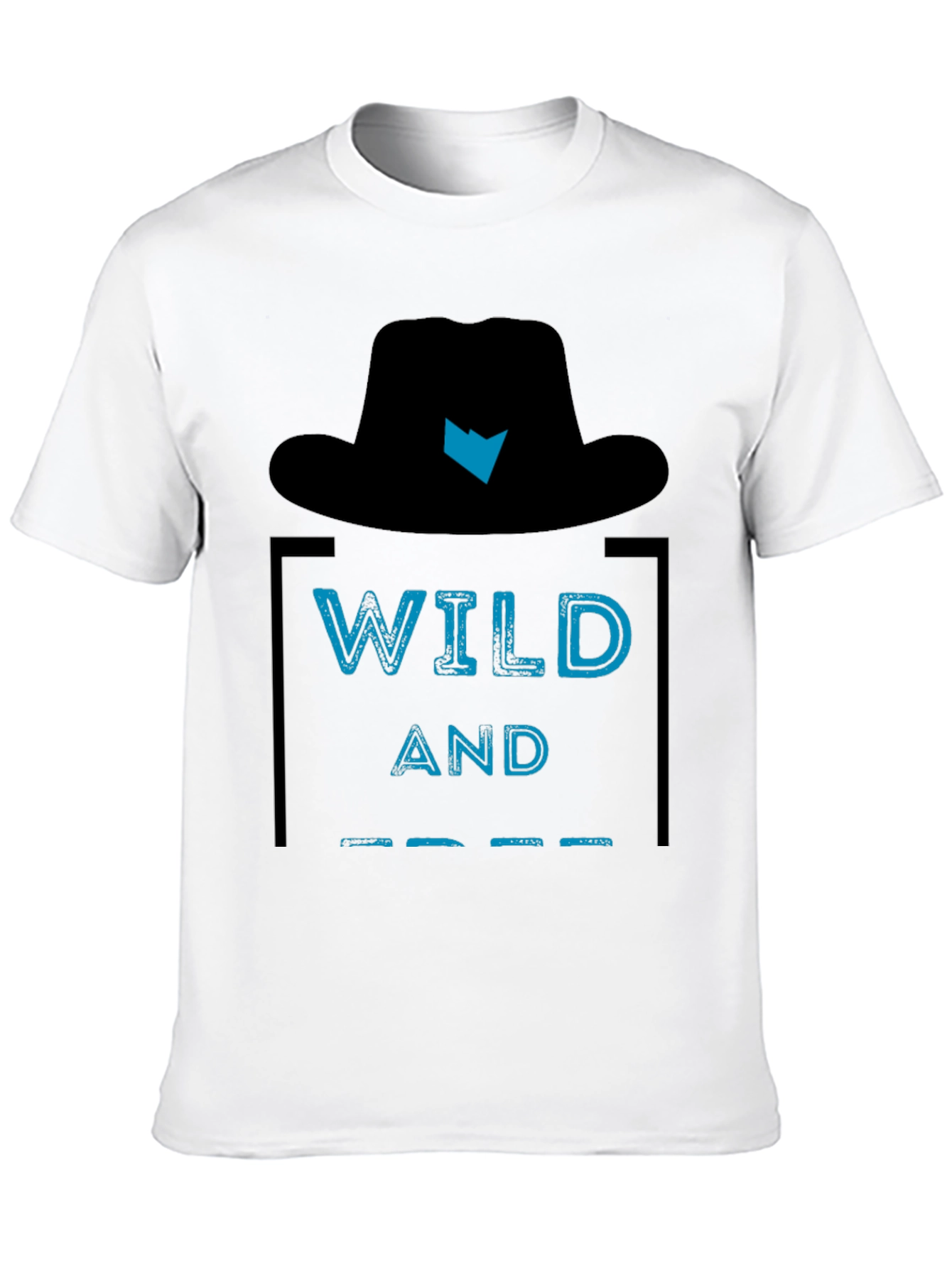 Wild and Free Graphic Tee - Mens Black T-Shirt