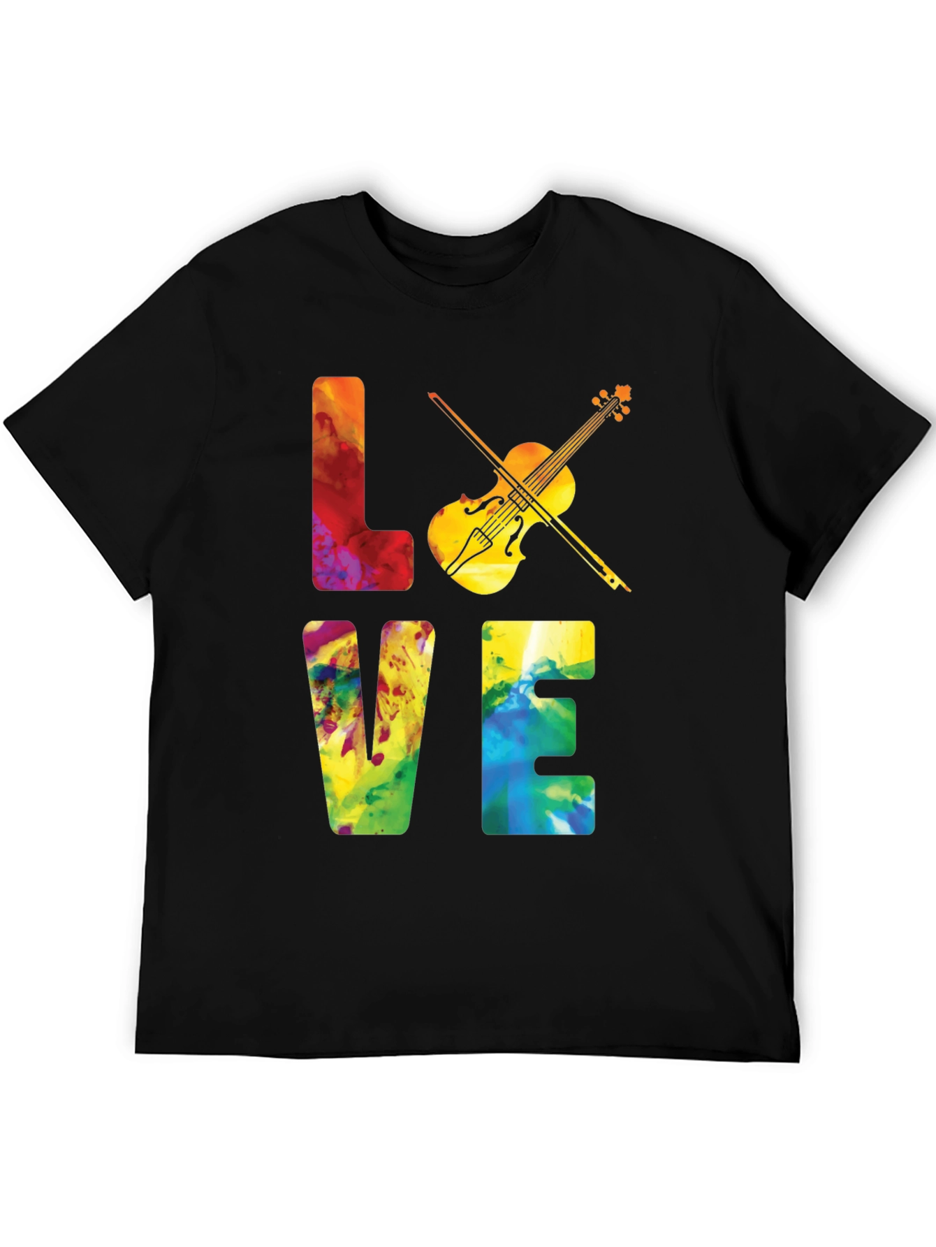 Love Violin Graphic T-Shirt - Music Lover Tee