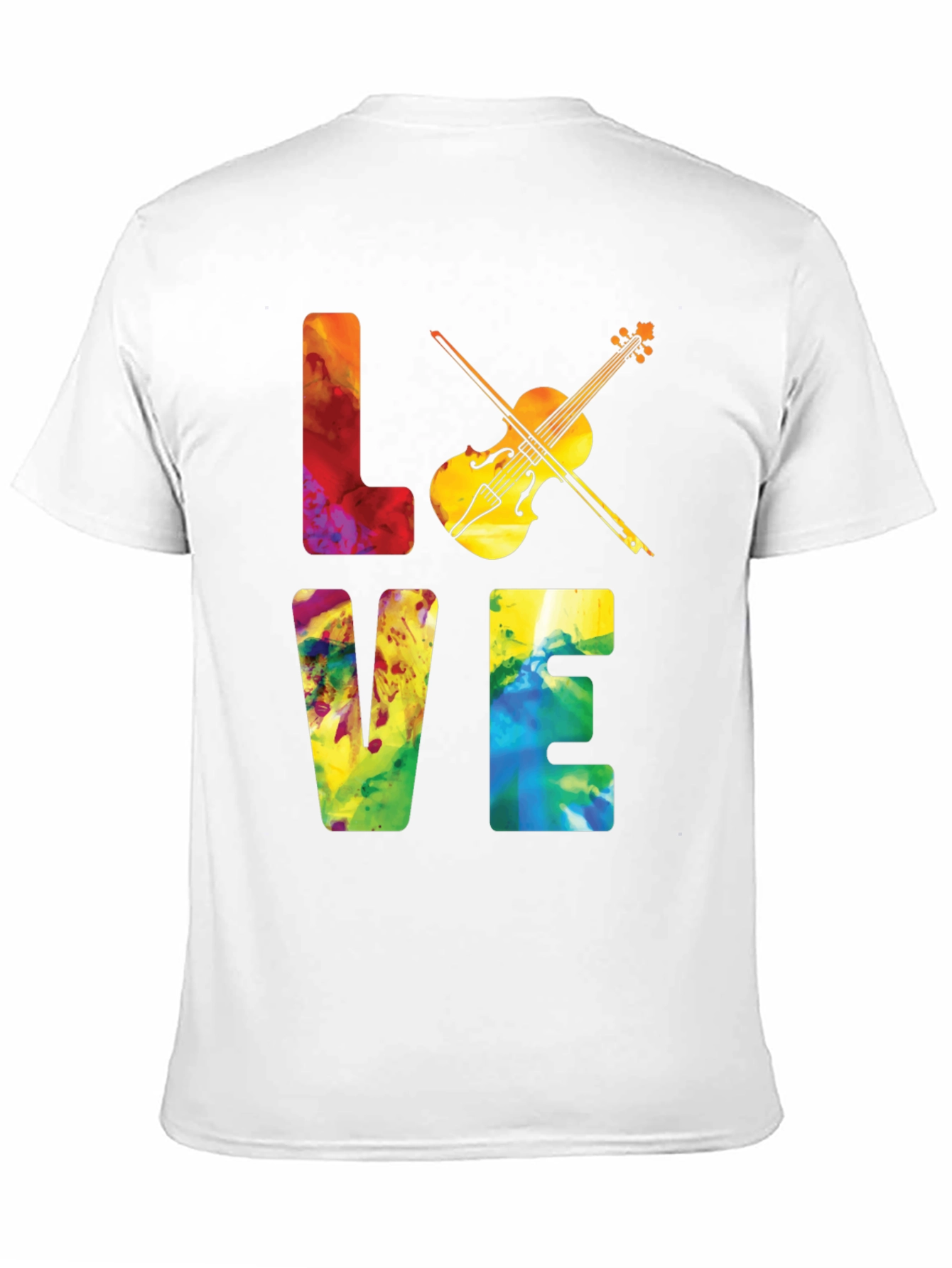 Love Violin Graphic T-Shirt - Music Lover Tee