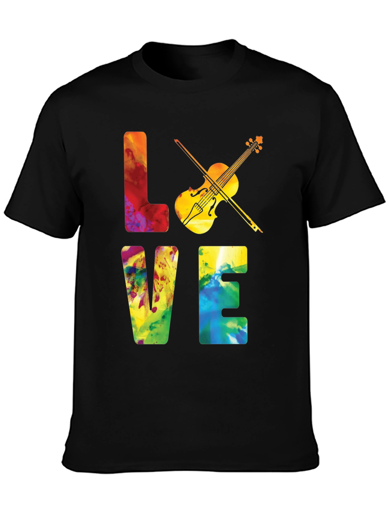 Love Violin Graphic T-Shirt - Music Lover Tee