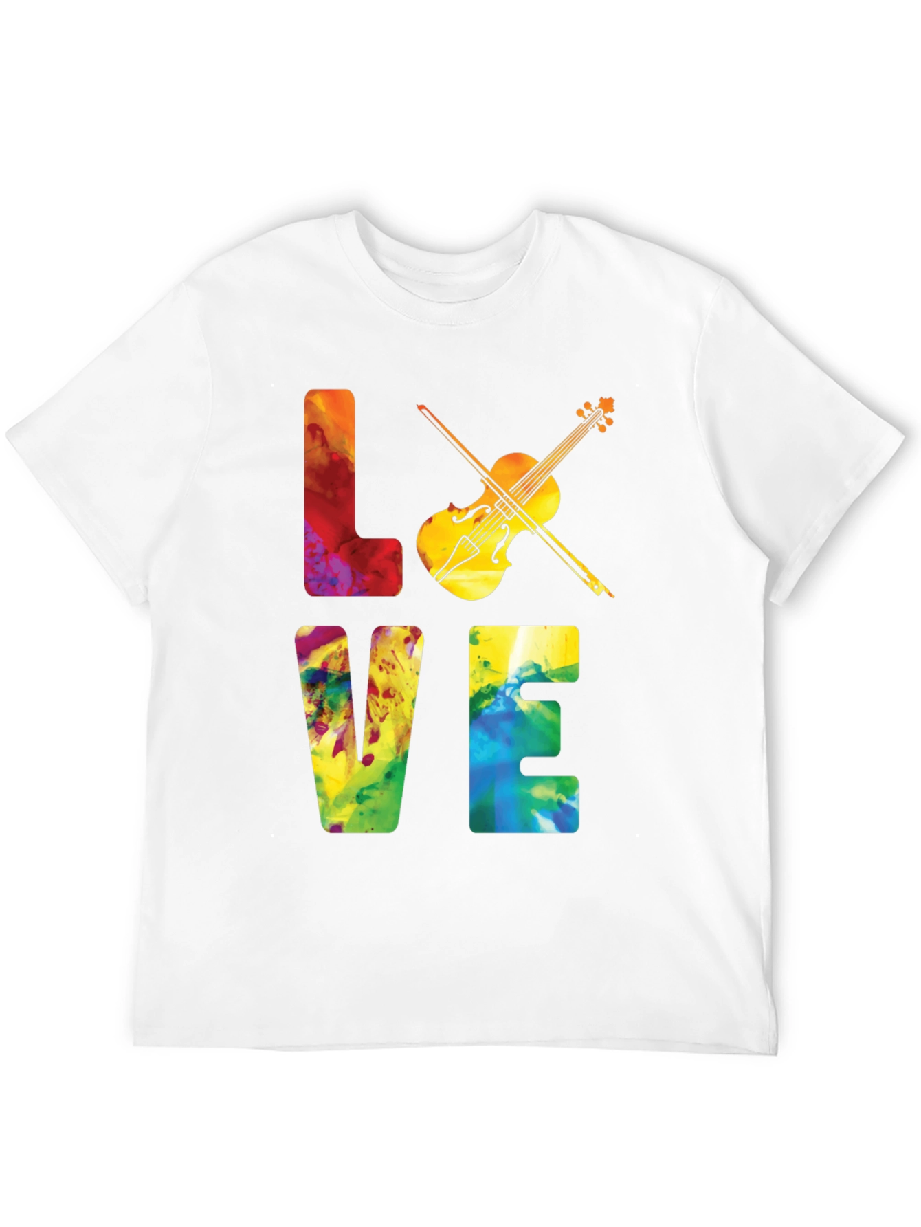 Love Violin Graphic T-Shirt - Music Lover Tee