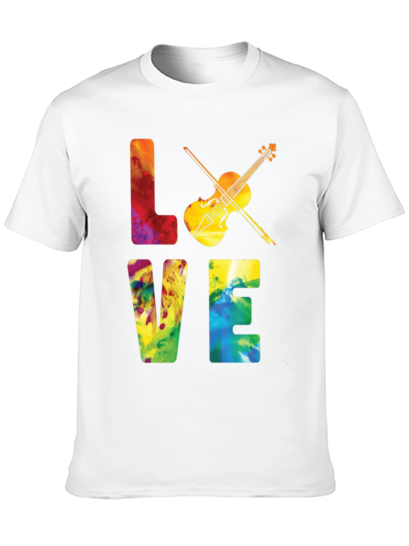 Love Violin Graphic T-Shirt - Music Lover Tee