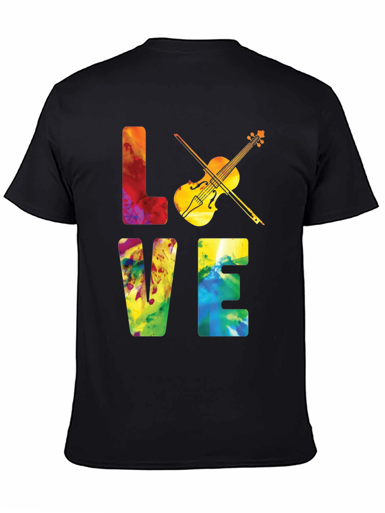 Love Violin Graphic T-Shirt - Music Lover Tee
