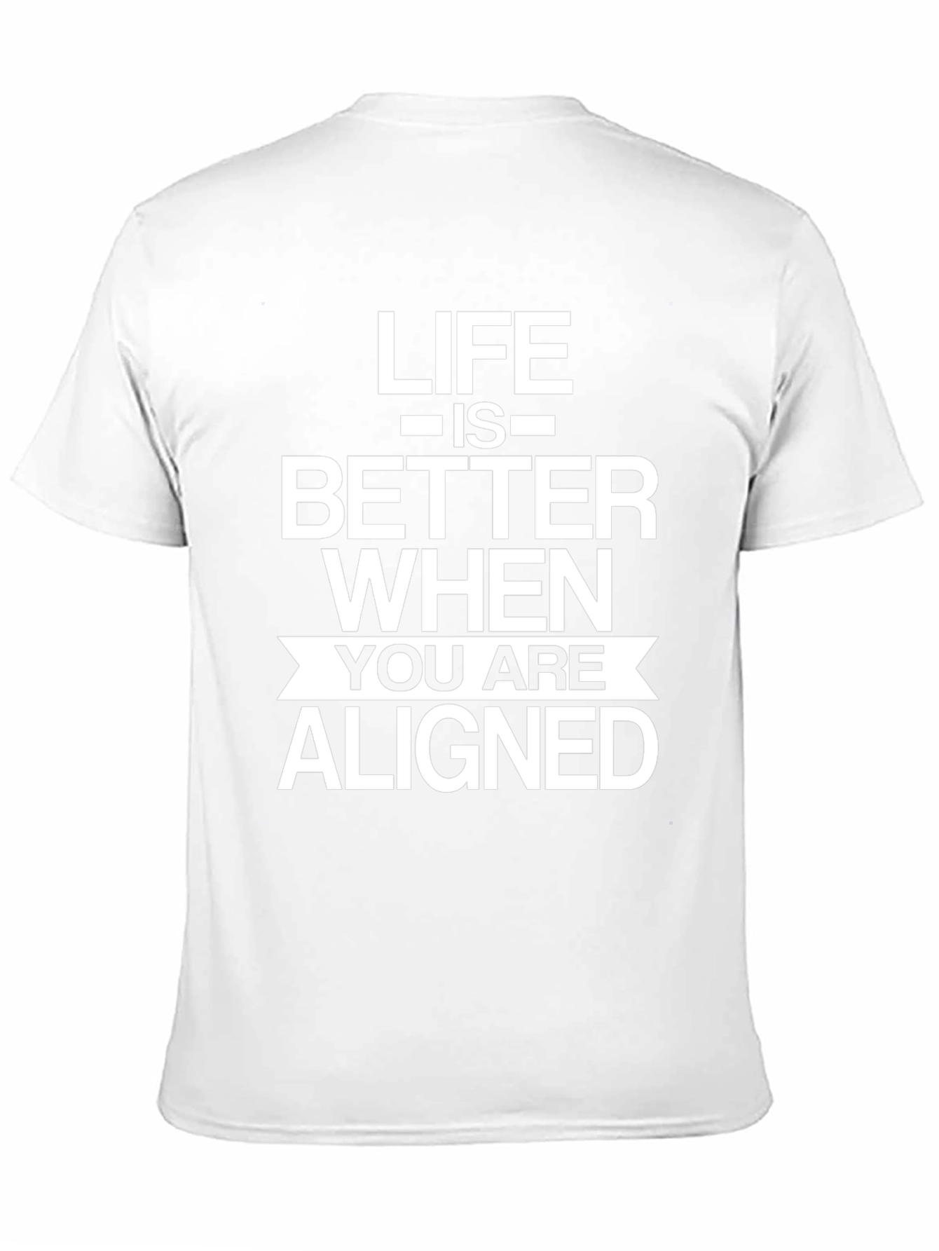 Life is Better Aligned Black T-Shirt